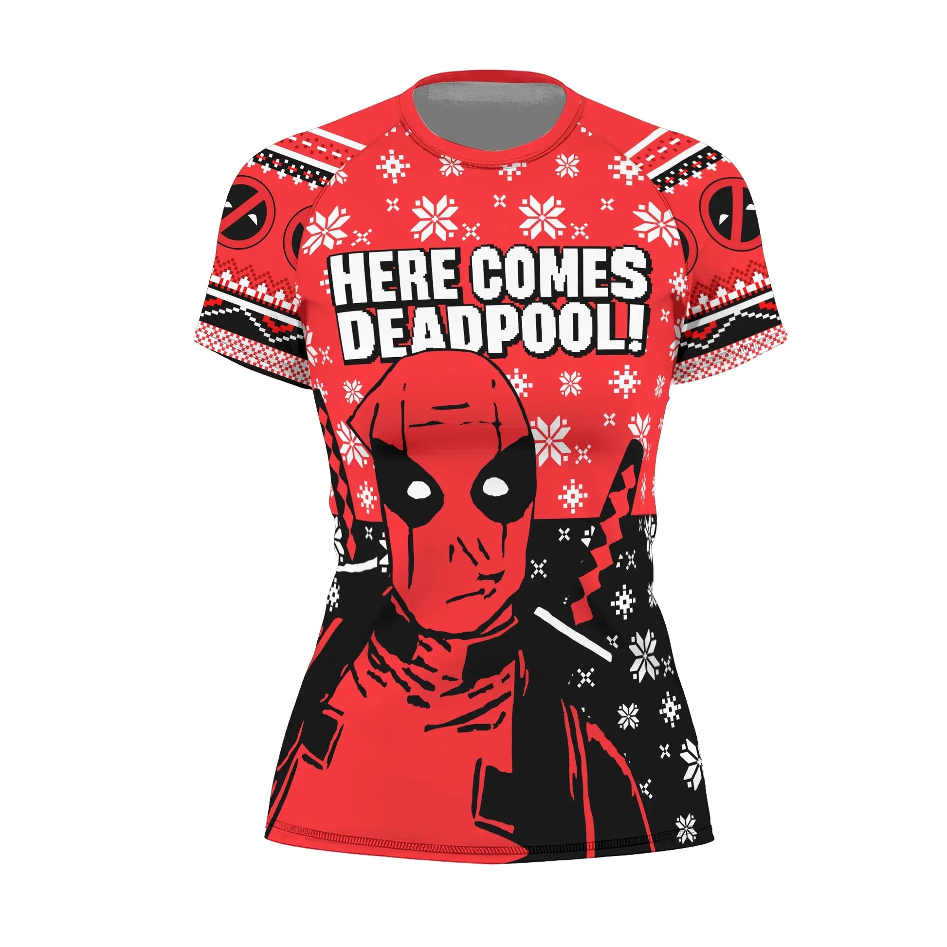 Here Comes Deadpool Rash Guard