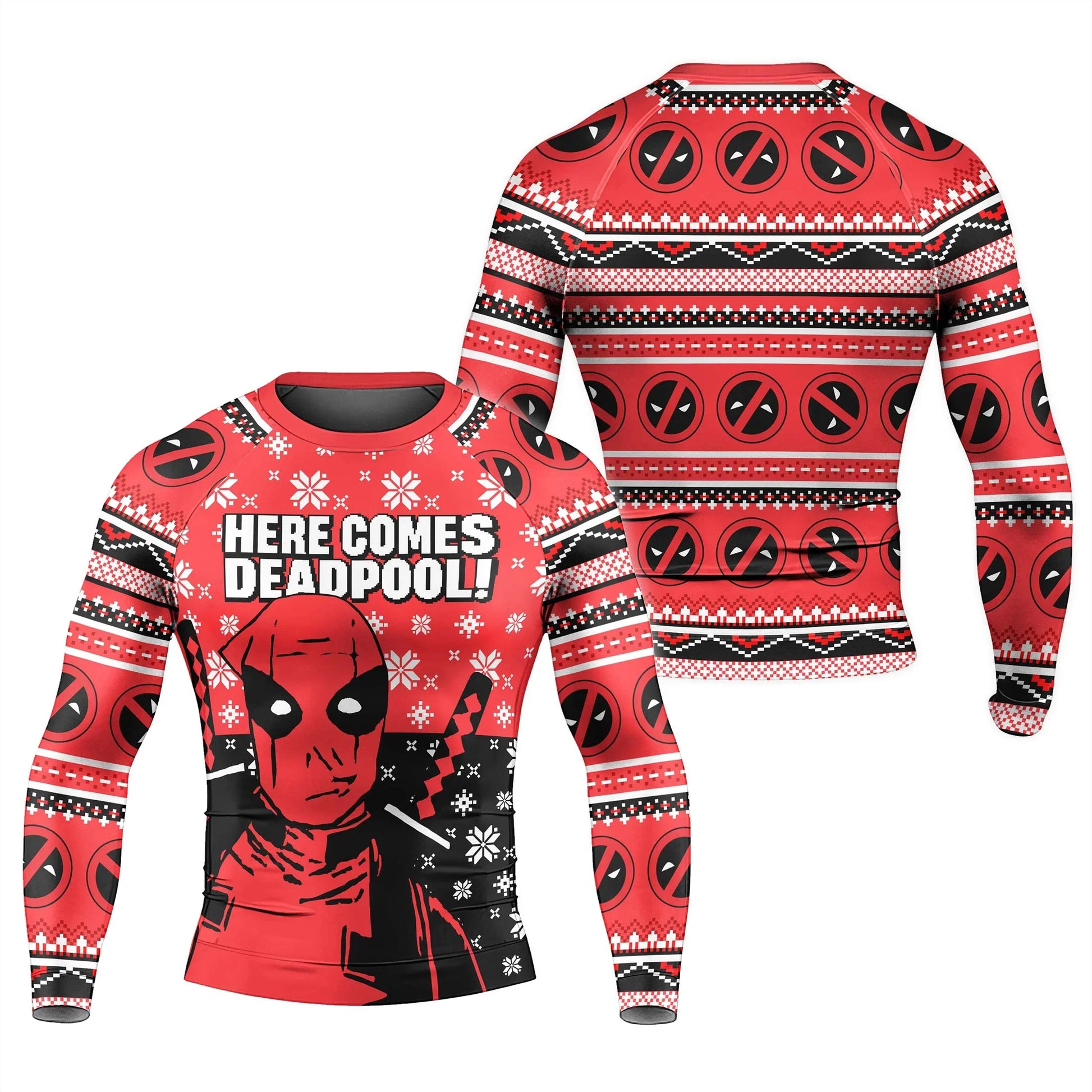 Here Comes Deadpool Rash Guard
