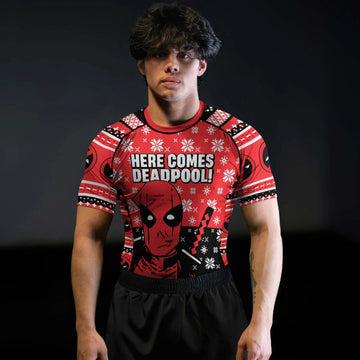 Here Comes Deadpool Rash Guard