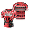 Here Comes Deadpool Rash Guard