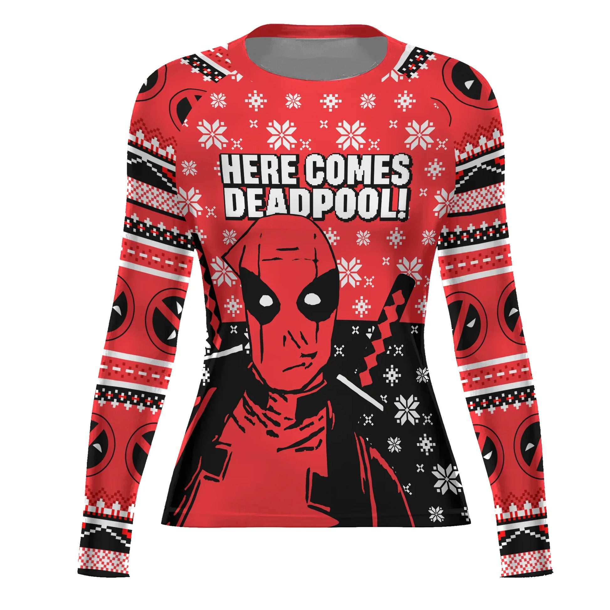 Here Comes Deadpool Rash Guard