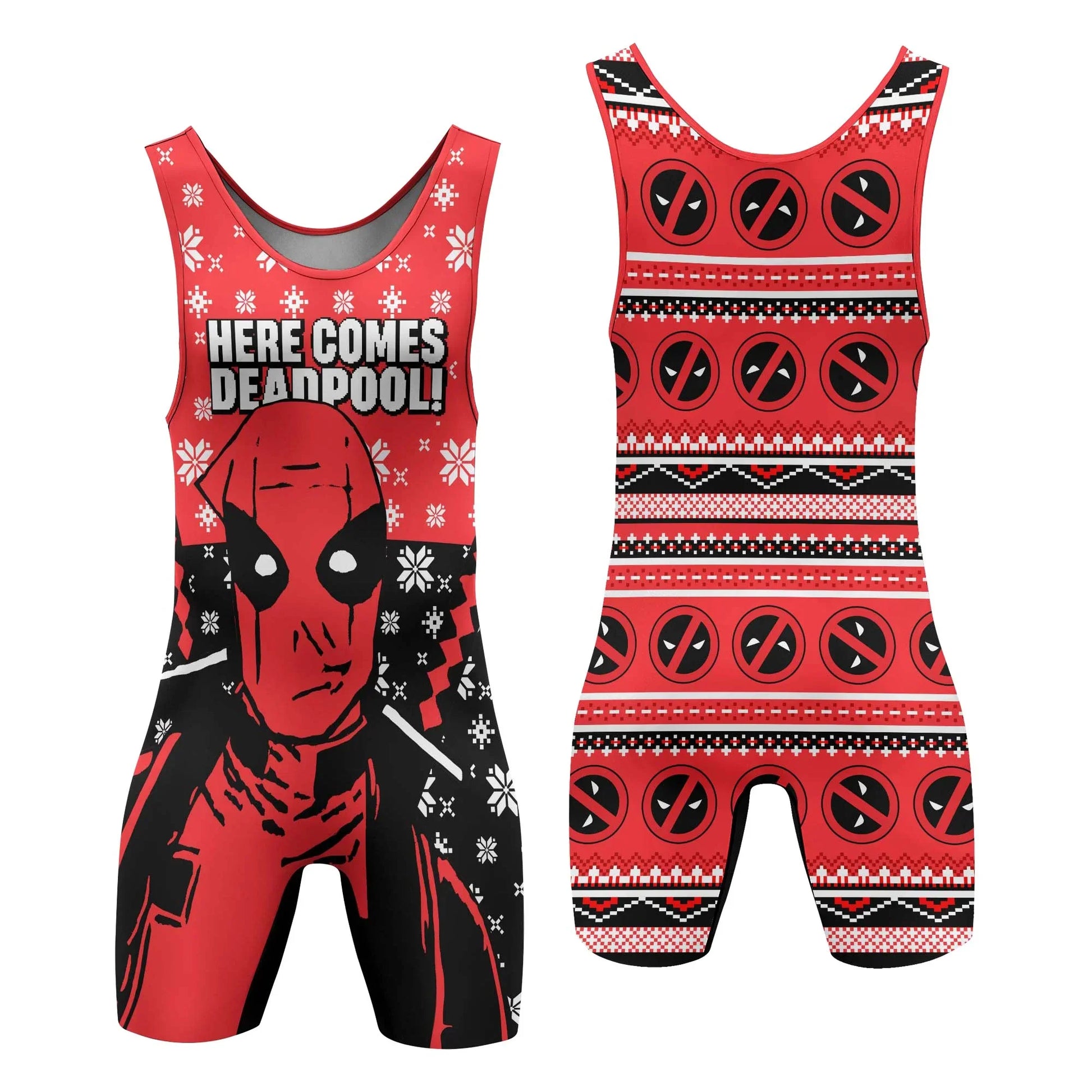 Here Comes Deadpool Wrestling Singlet