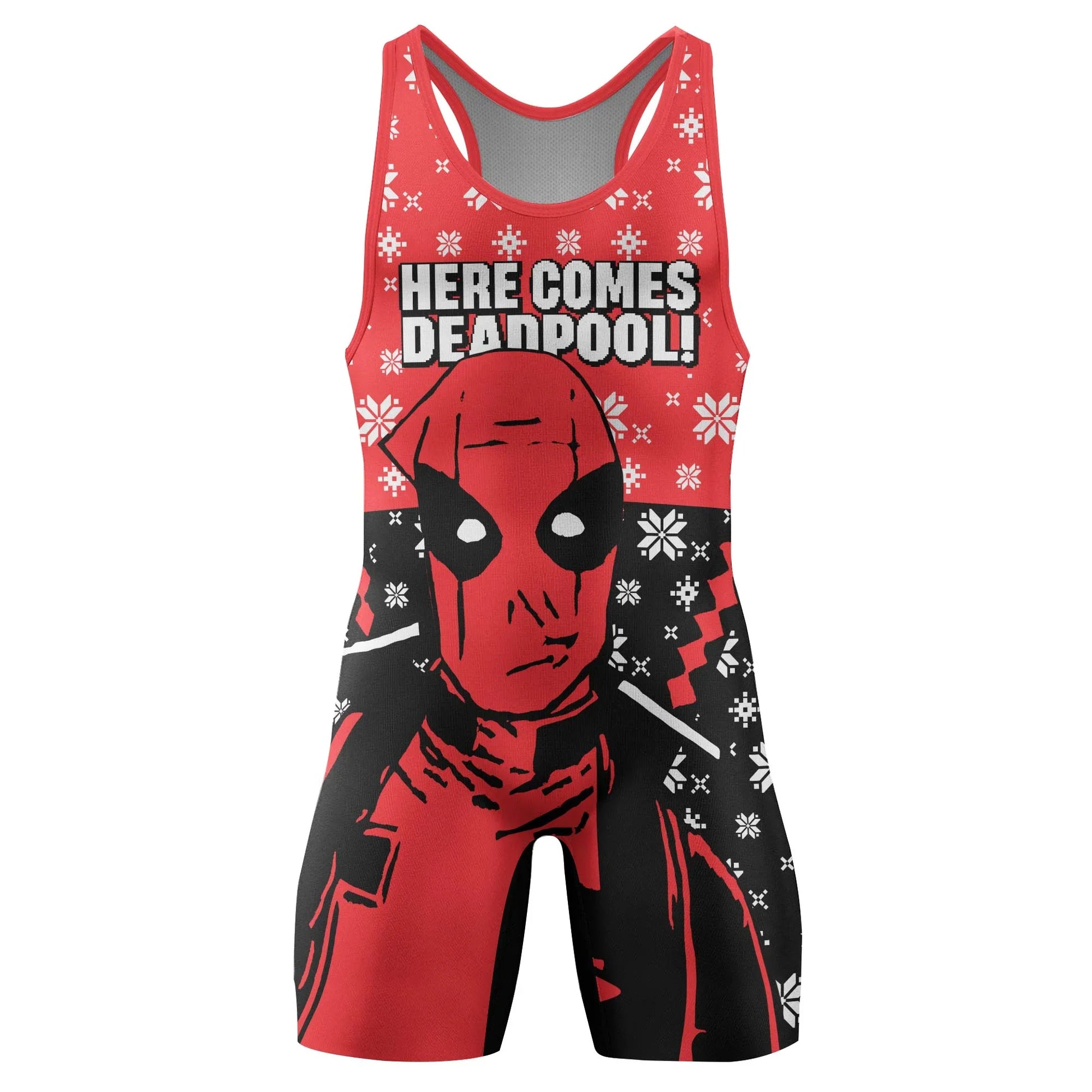Here Comes Deadpool Wrestling Singlet