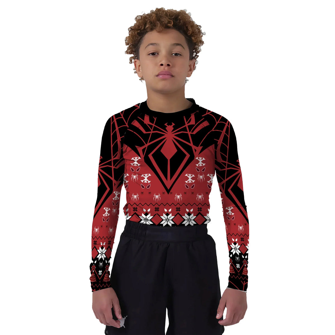 Holiday Spider Strike Kids Rash Guard