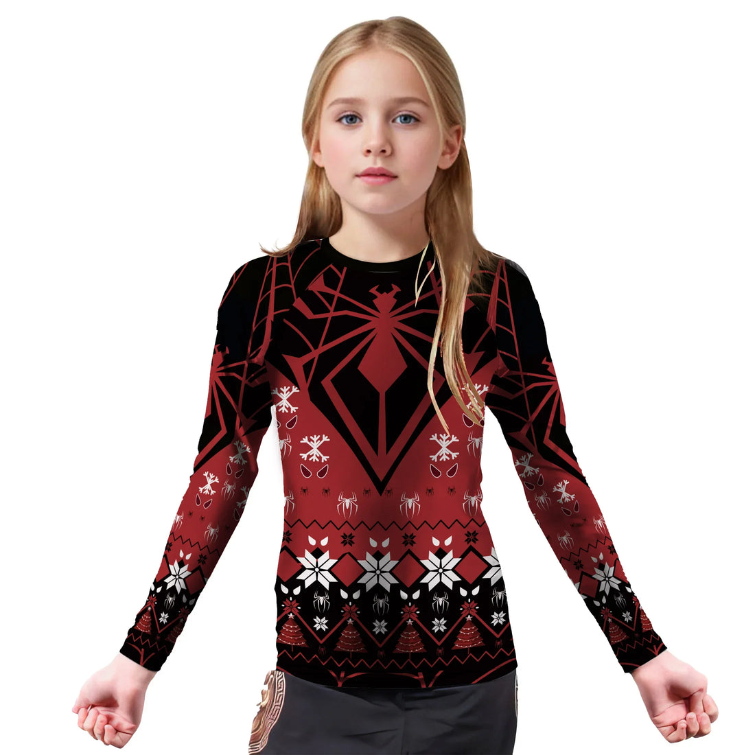 Holiday Spider Strike Kids Rash Guard