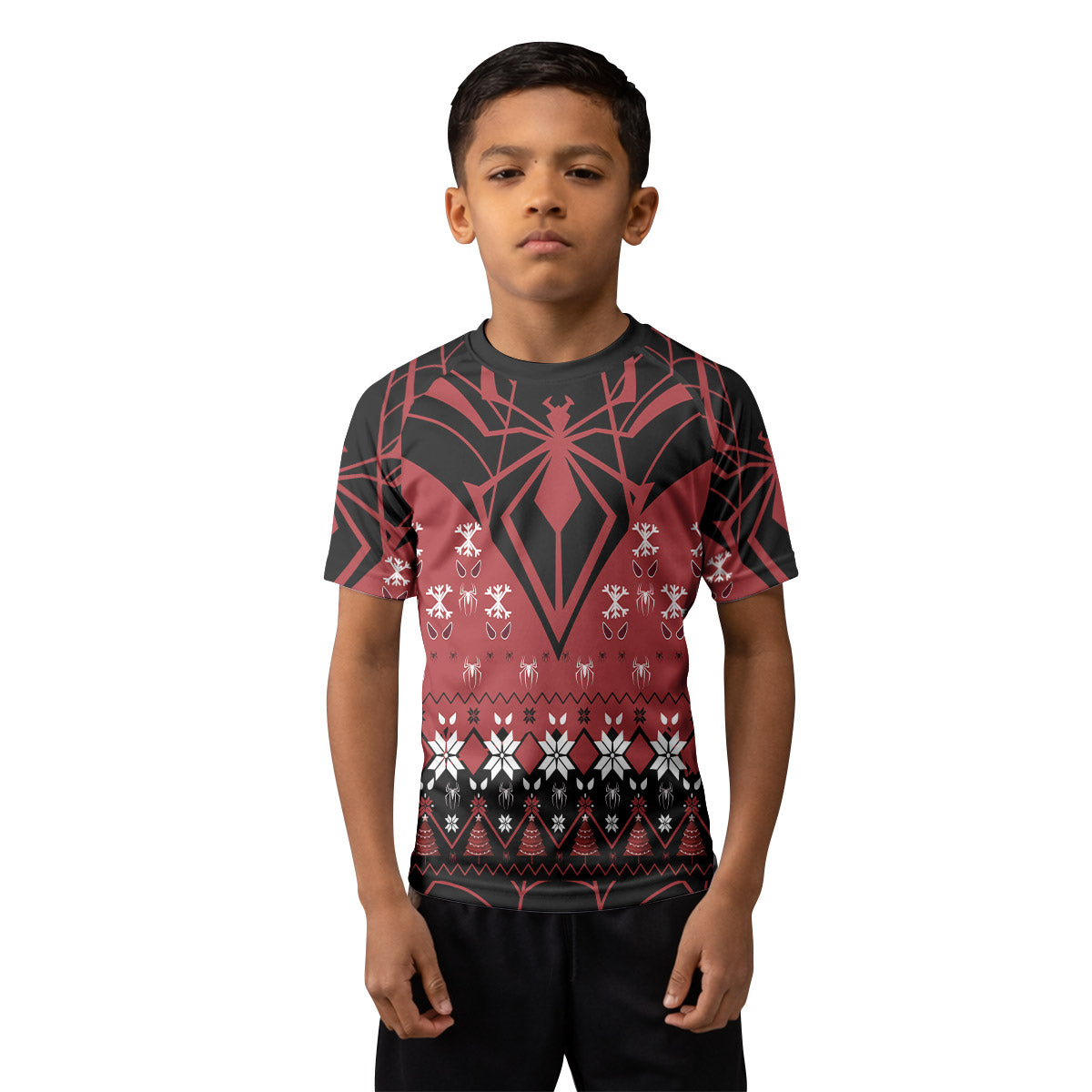 Holiday Spider Strike Kids Rash Guard