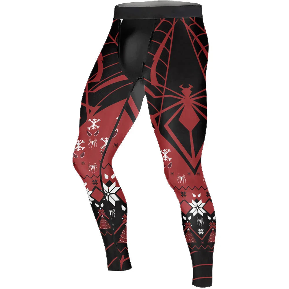 Holiday Spider Strike Men's Compression Leggings