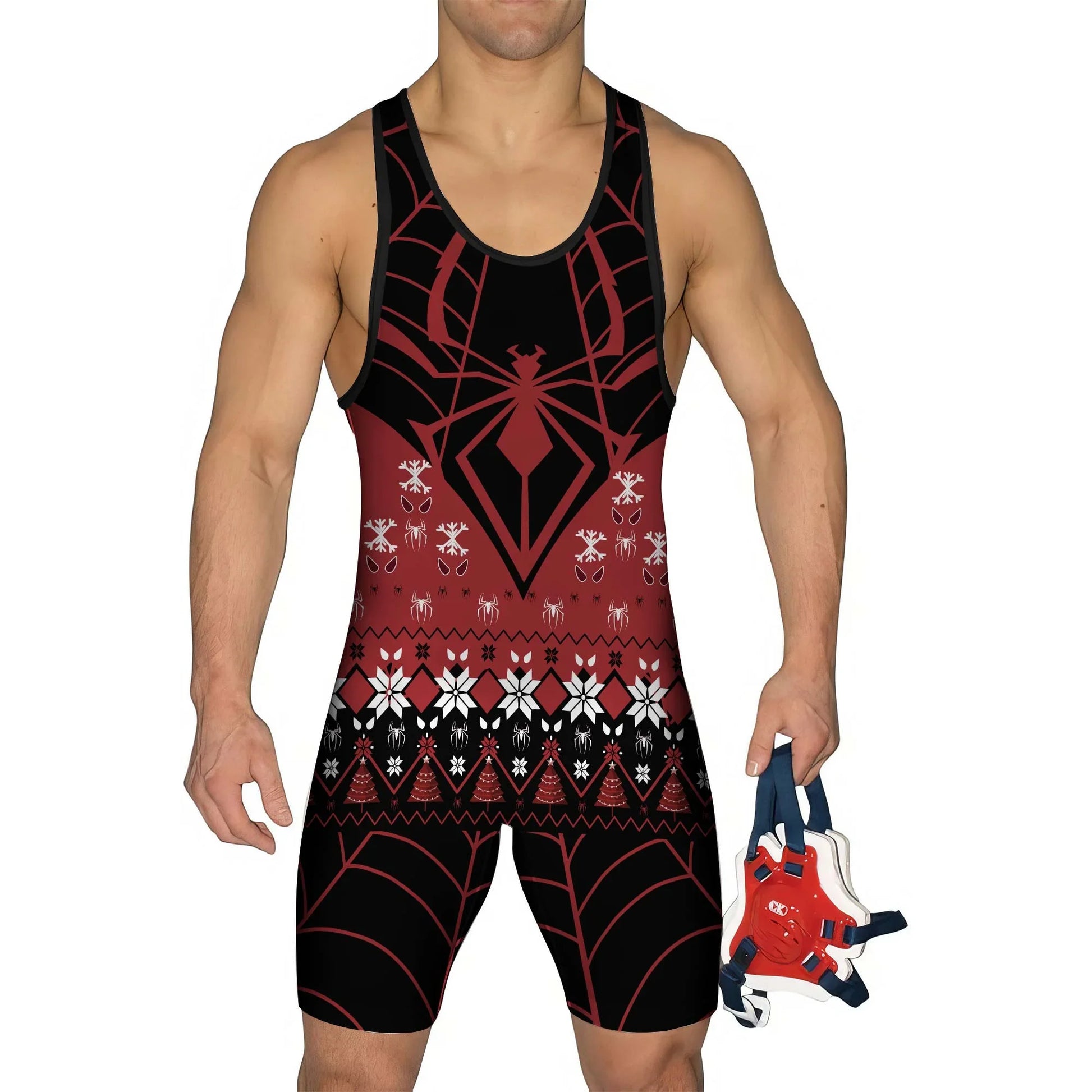 Holiday Spider Strike Wrestling Singlet
