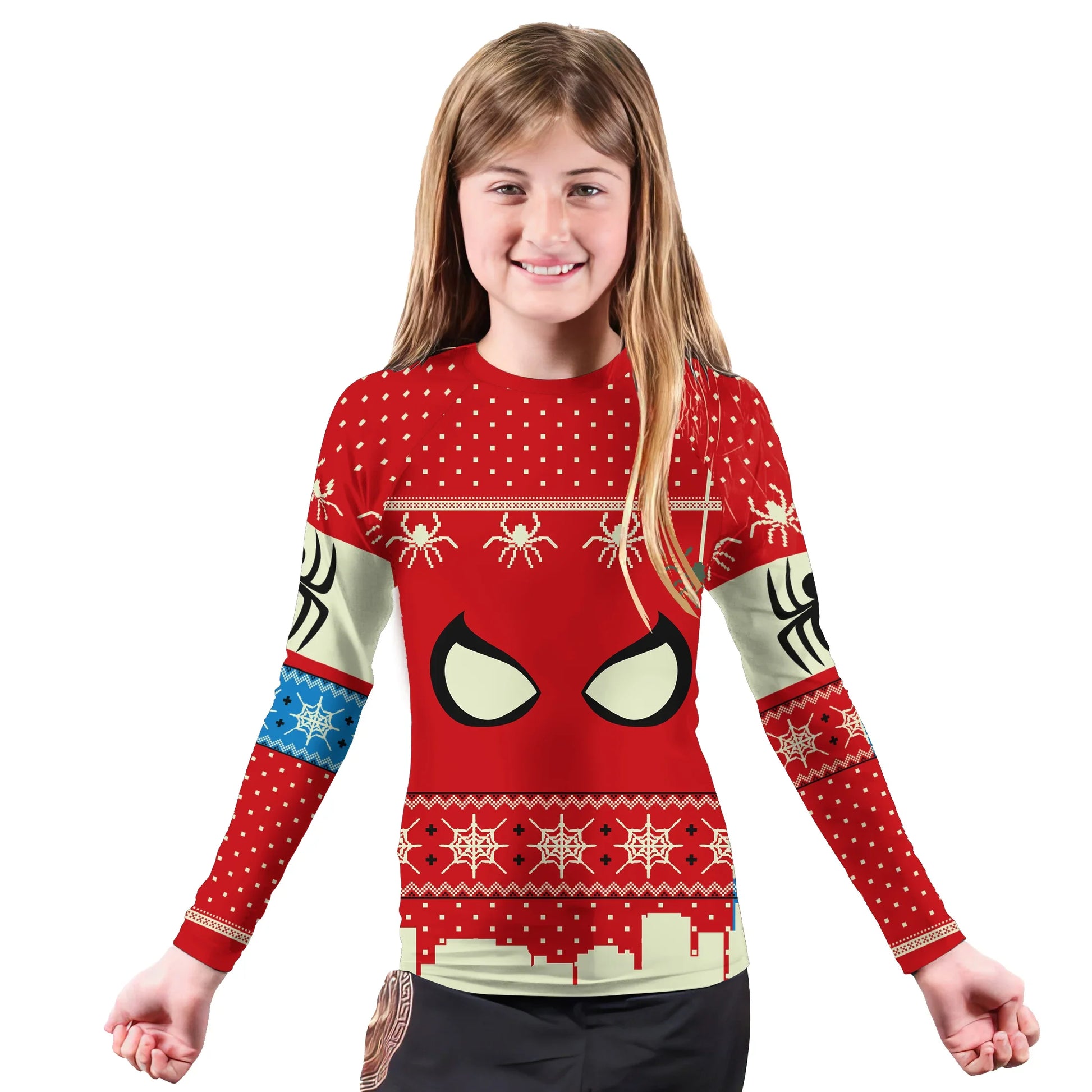Holiday Web Warrior Kids Rash Guard