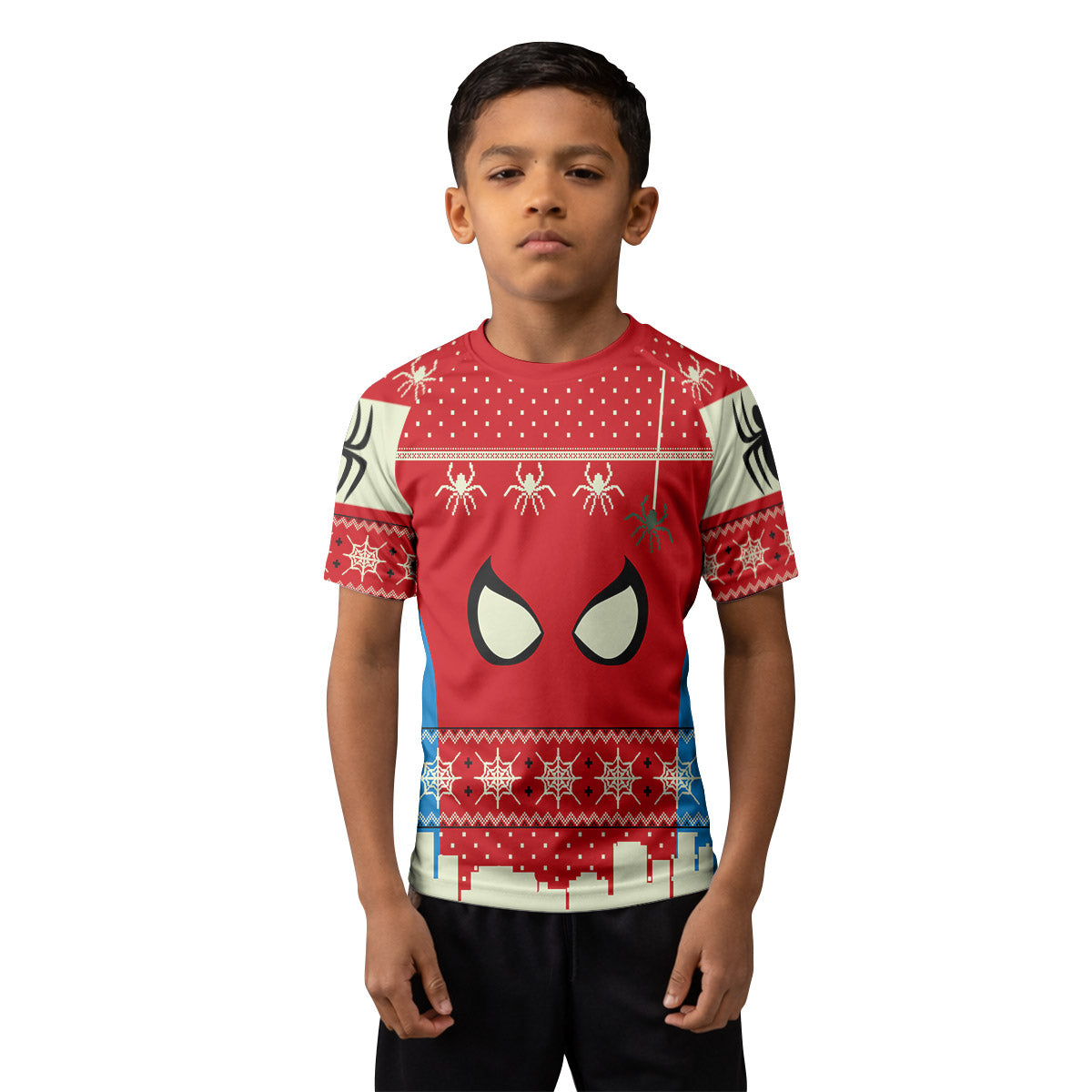 Holiday Web Warrior Kids Rash Guard
