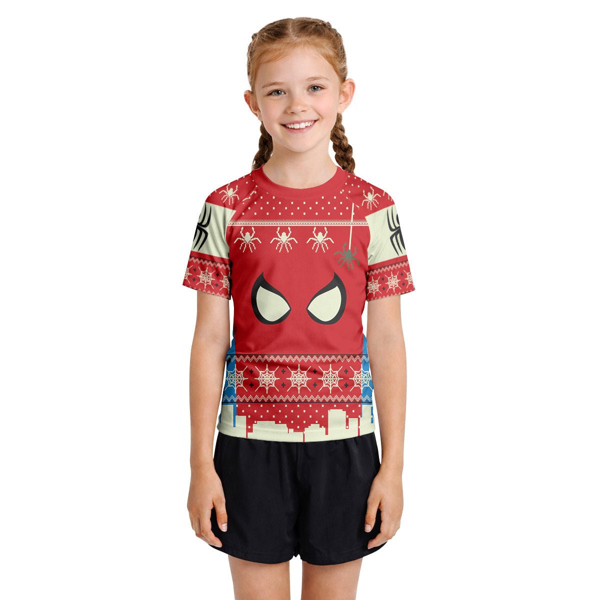 Holiday Web Warrior Kids Rash Guard