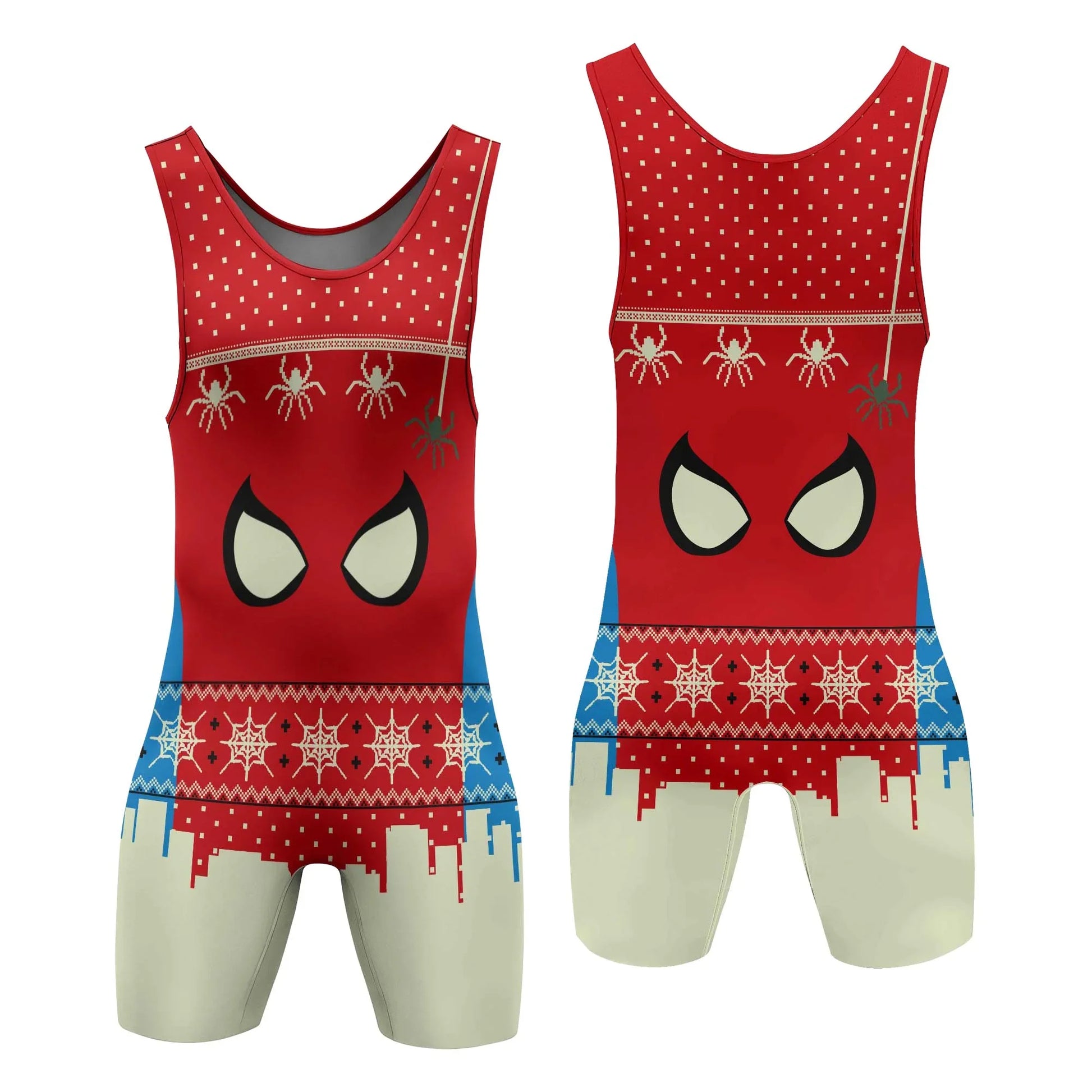 Holiday Web Warrior Wrestling Singlet