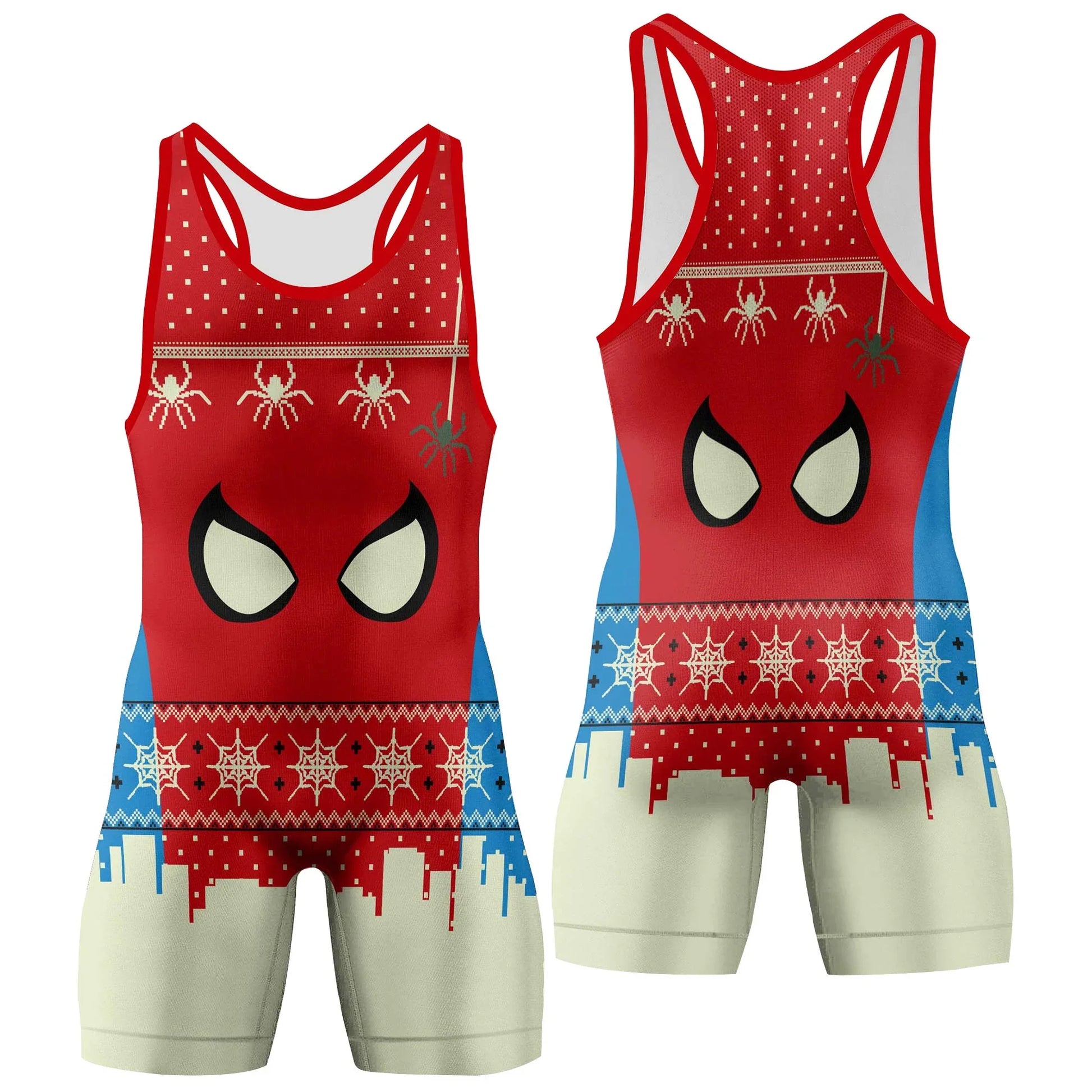Holiday Web Warrior Wrestling Singlet