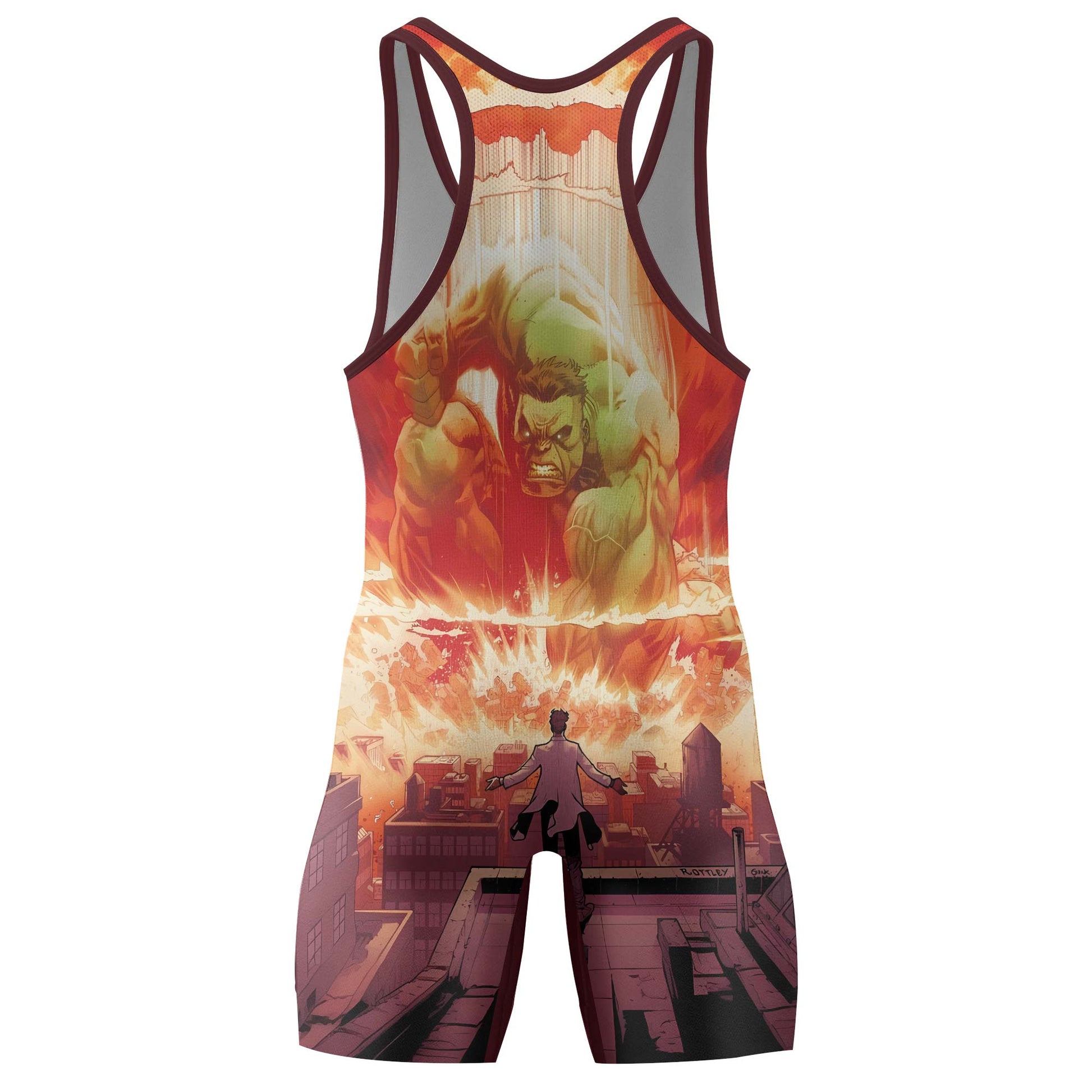 Hulk Smash Wrestling Singlet