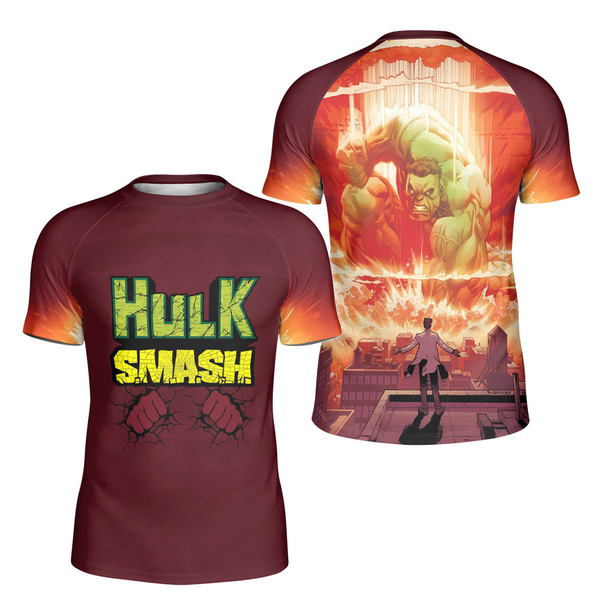 Hulk Smash Kids Rash Guard