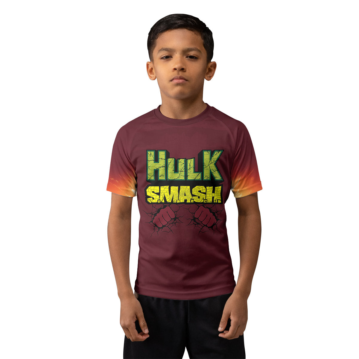 Hulk Smash Kids Rash Guard