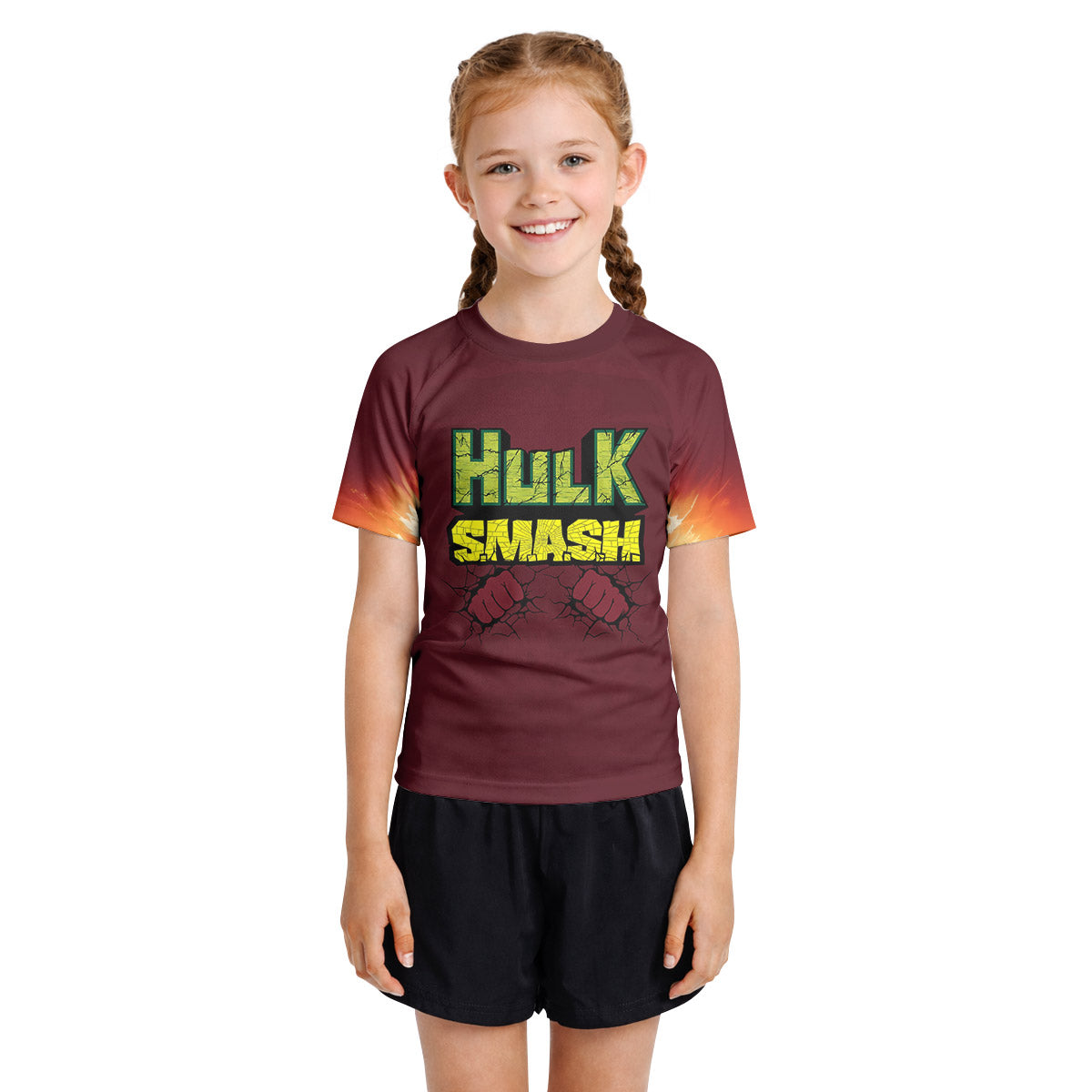 Hulk Smash Kids Rash Guard