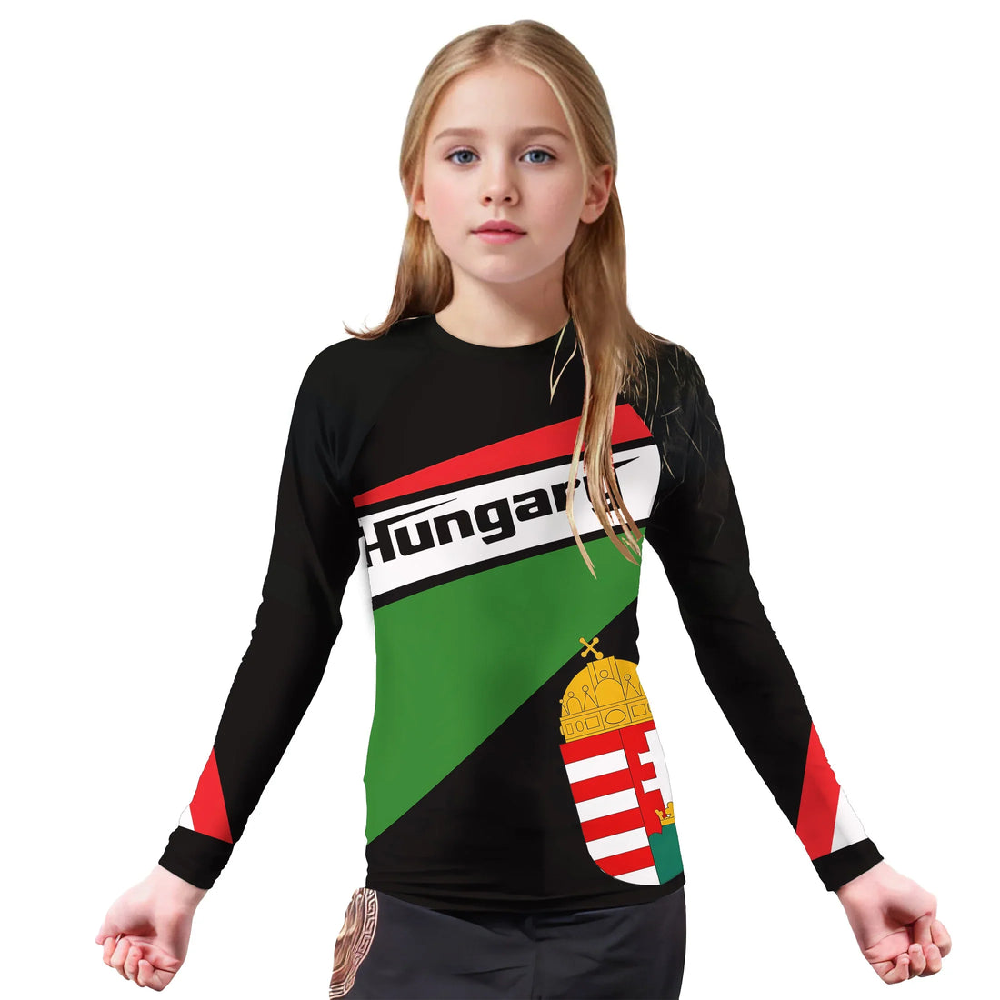 Hungary Flag Kids Rash Guard
