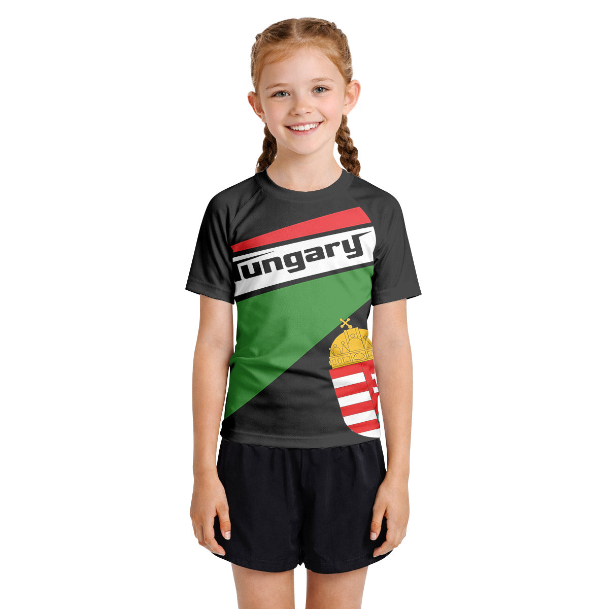 Hungary Flag Kids Rash Guard