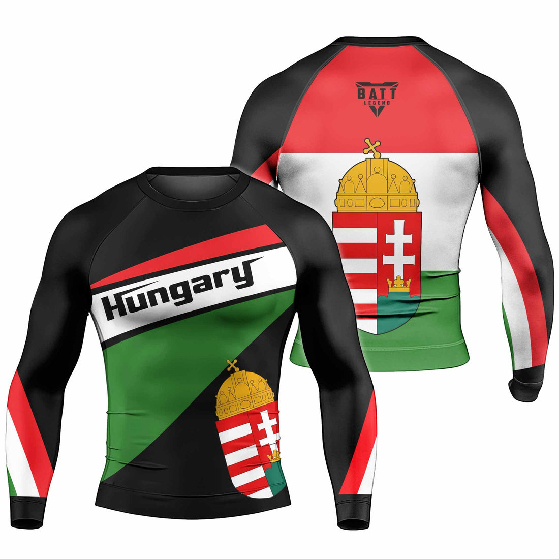 Hungary Flag Rash Guard