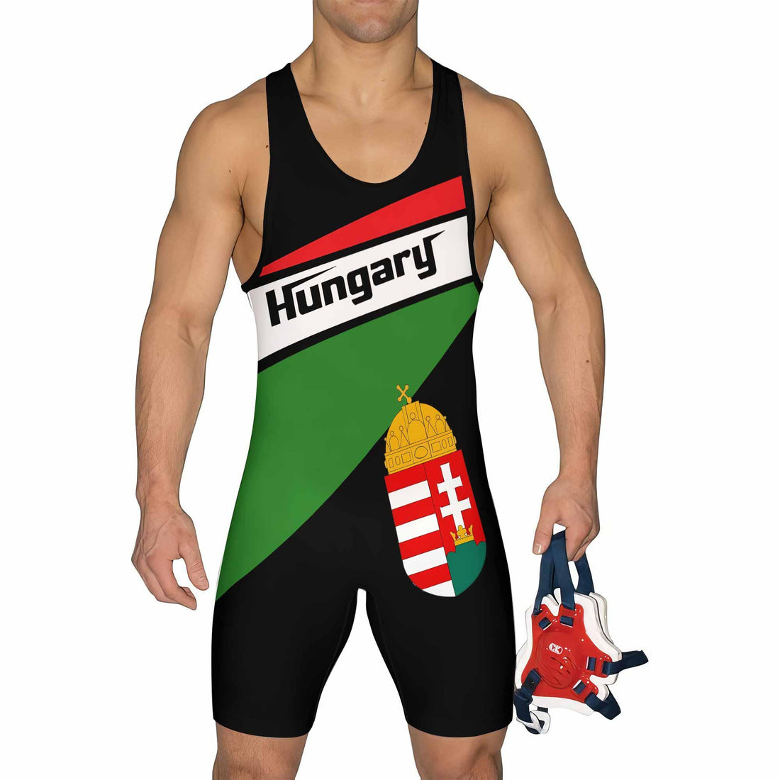 Hungary Flag Wrestling Singlet