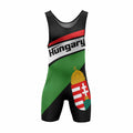 Hungary Flag Wrestling Singlet
