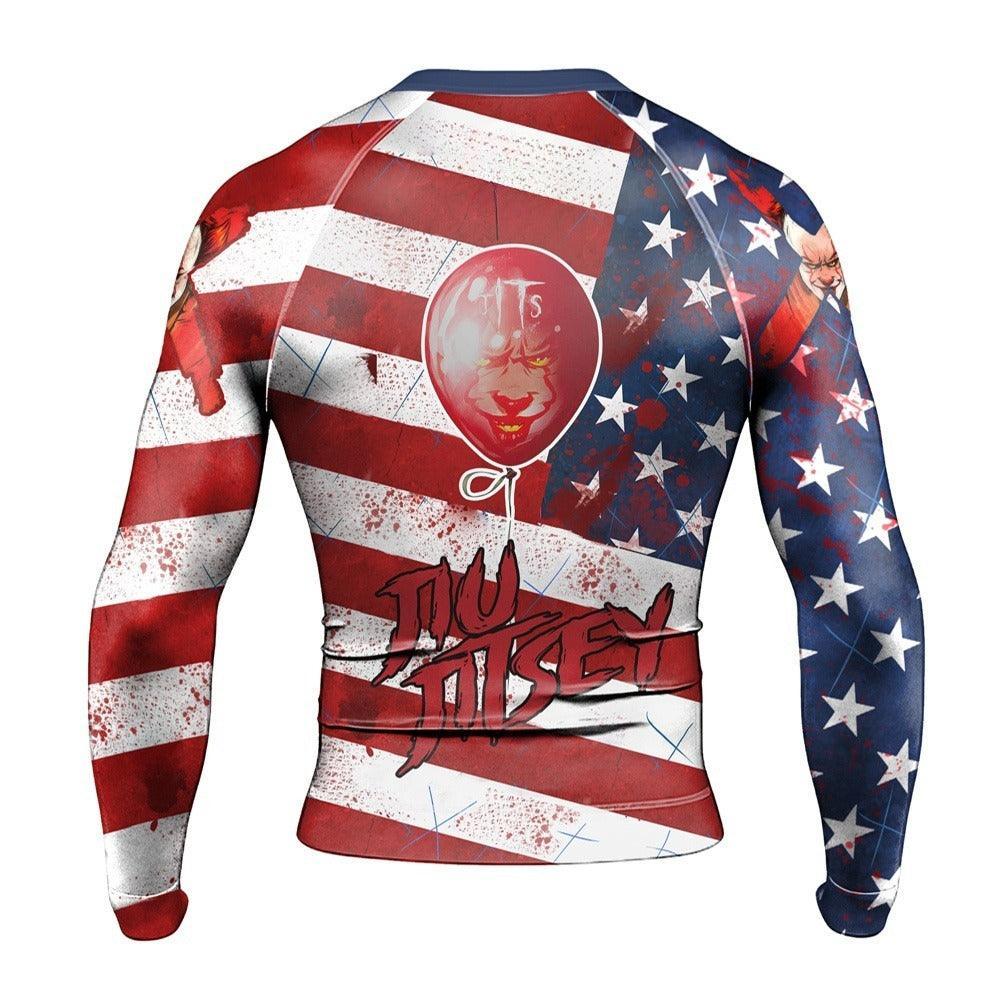 IT Clown American Horror Rash Guard