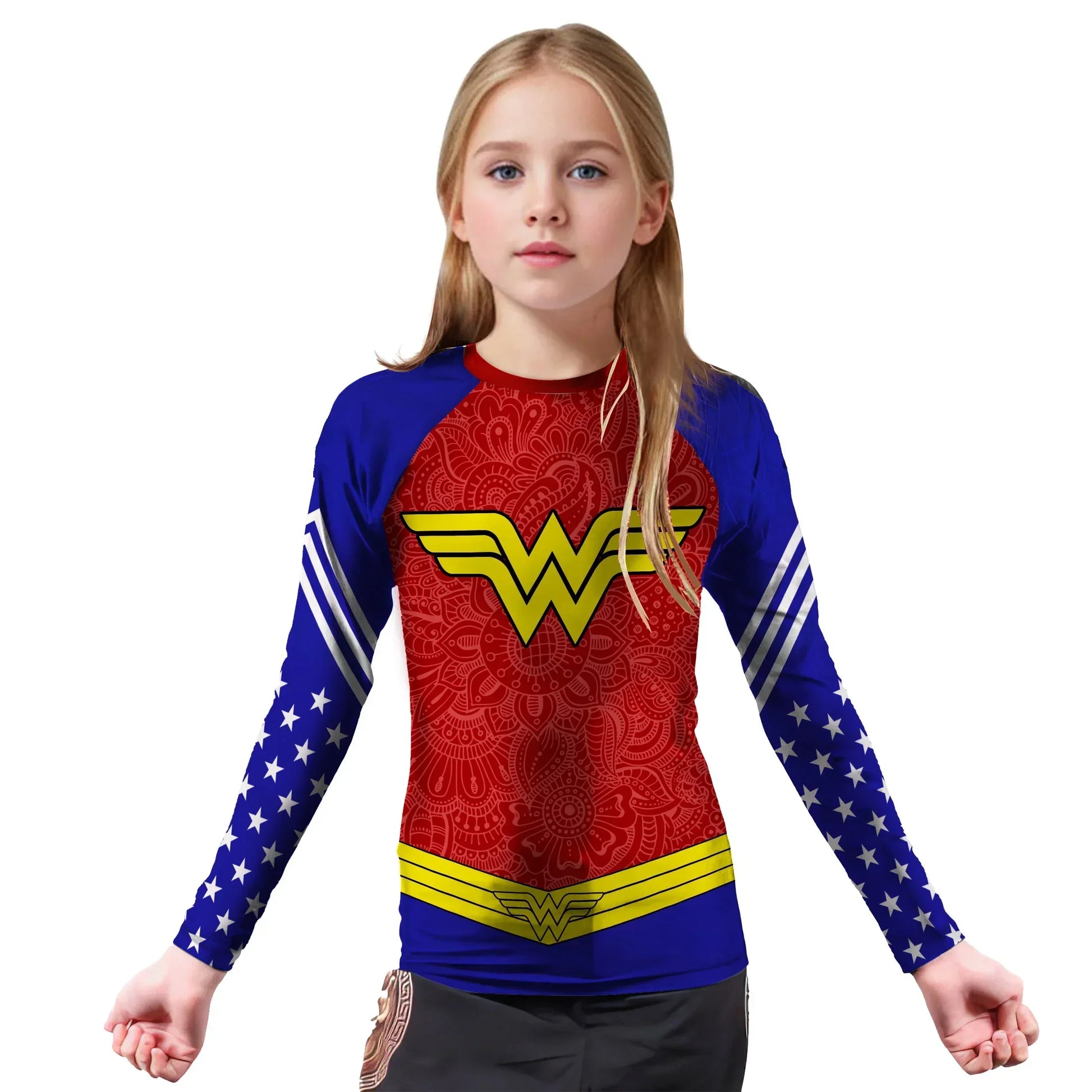 Invincible Wonder Woman Kids Rash Guard