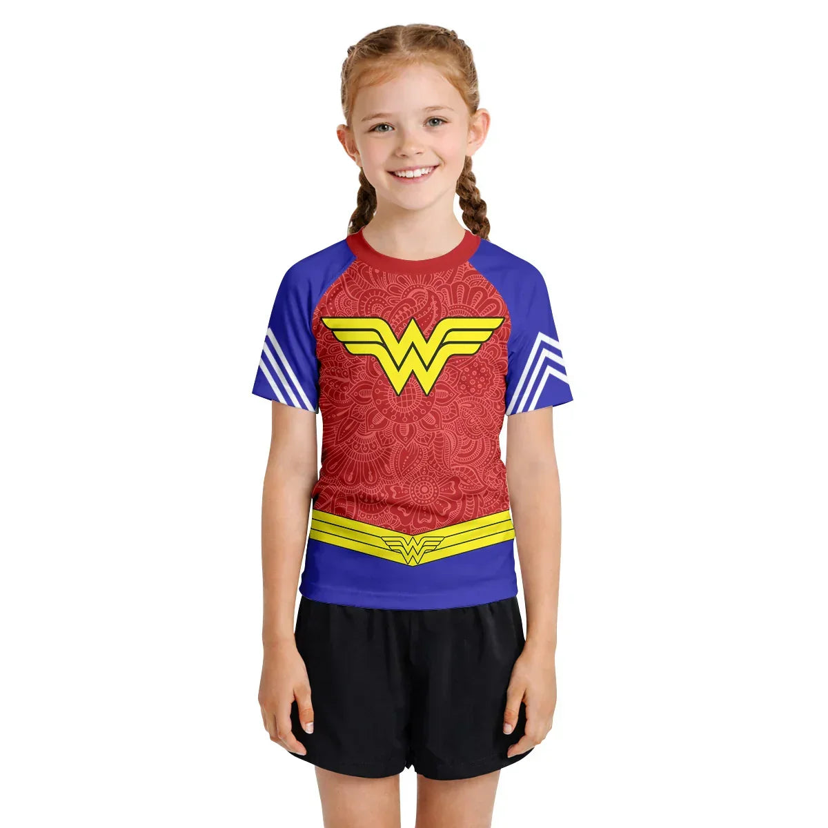 Invincible Wonder Woman Kids Rash Guard
