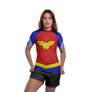 Invincible Wonder Woman Rash Guard
