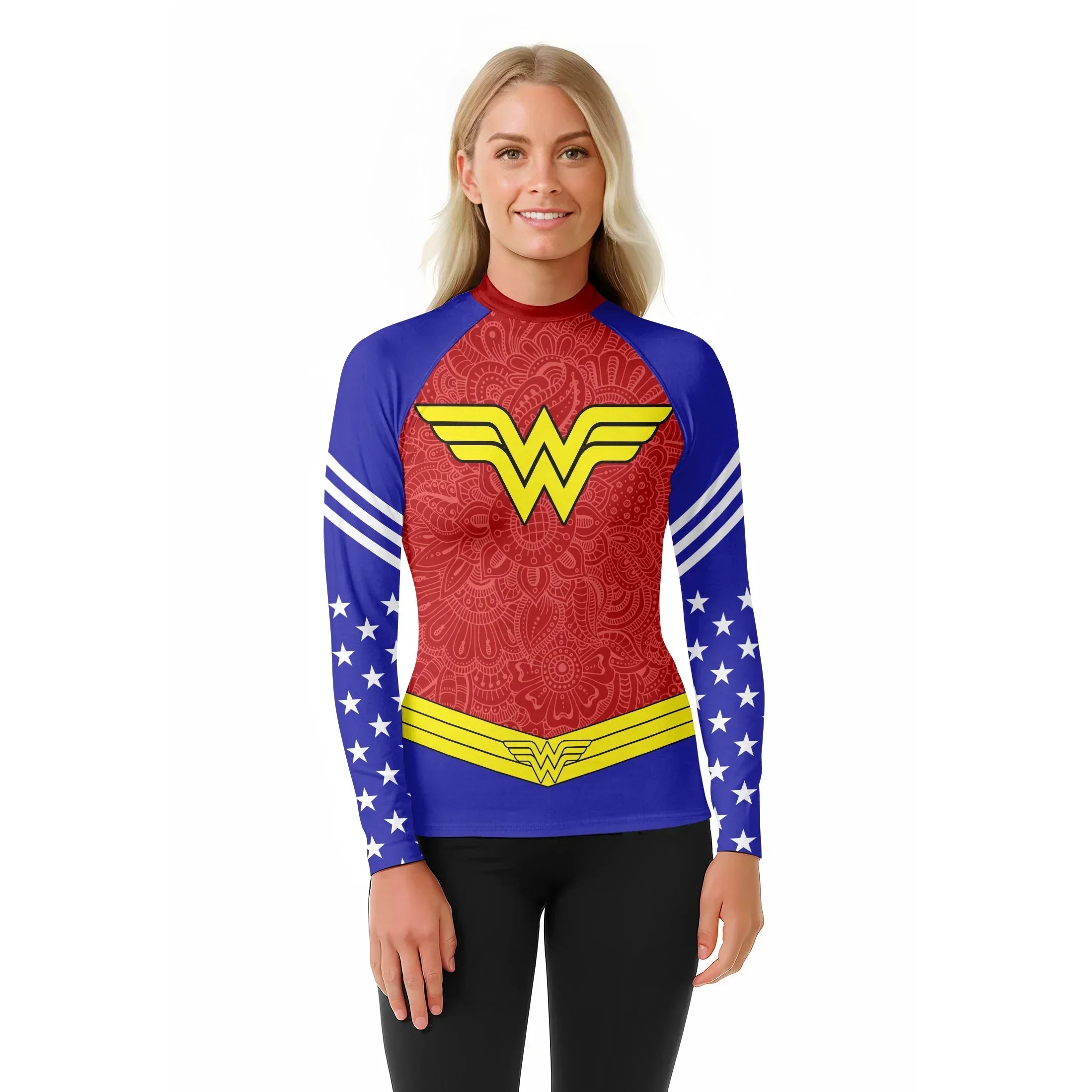 Invincible Wonder Woman Rash Guard – Athletic & MMA Sportswear