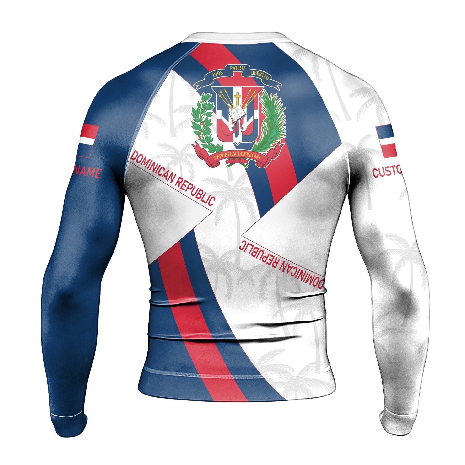 Personalized Dominican Republic Patriot Rash Guard