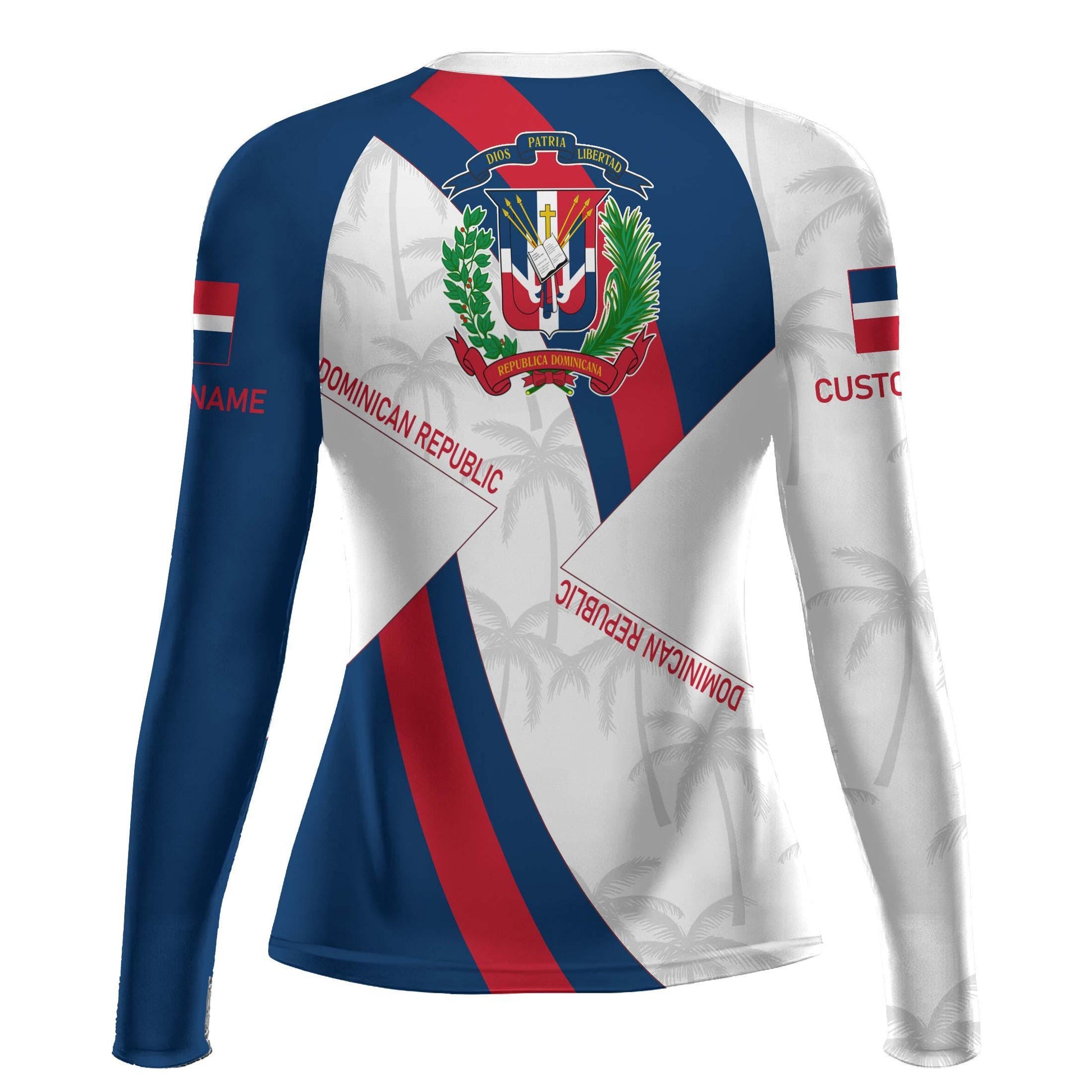 Personalized Dominican Republic Patriot Rash Guard