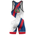 Personalized Dominican Republic Patriot Wrestling Singlet