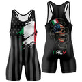Italy Phantom Division Wrestling Singlet