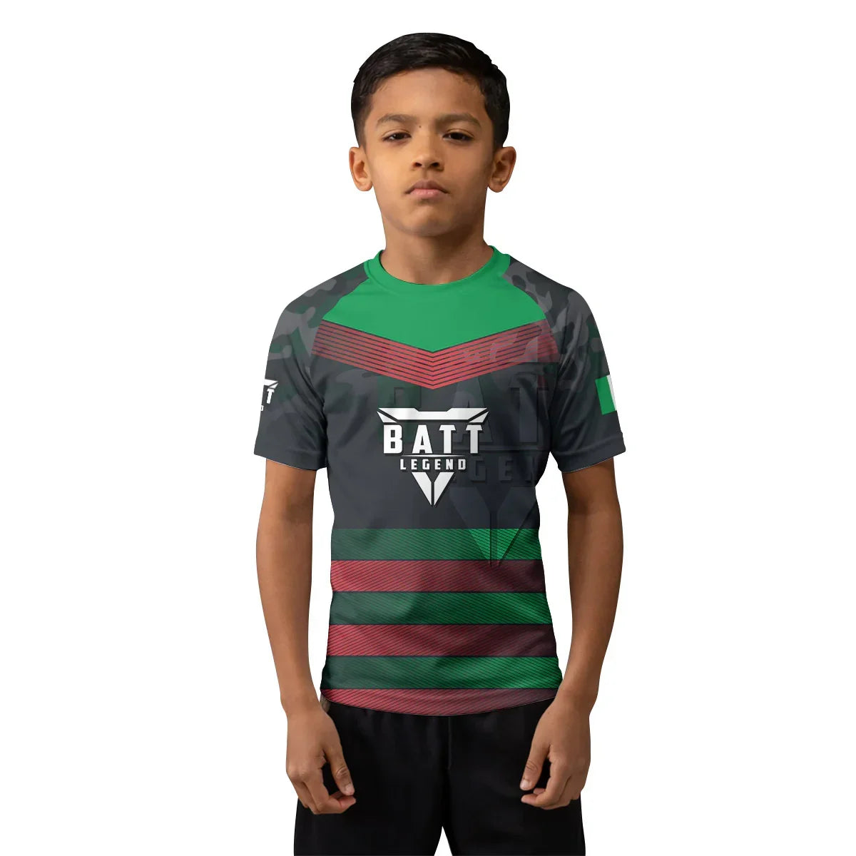 Italy Skull Fighter Kids Rash Guard