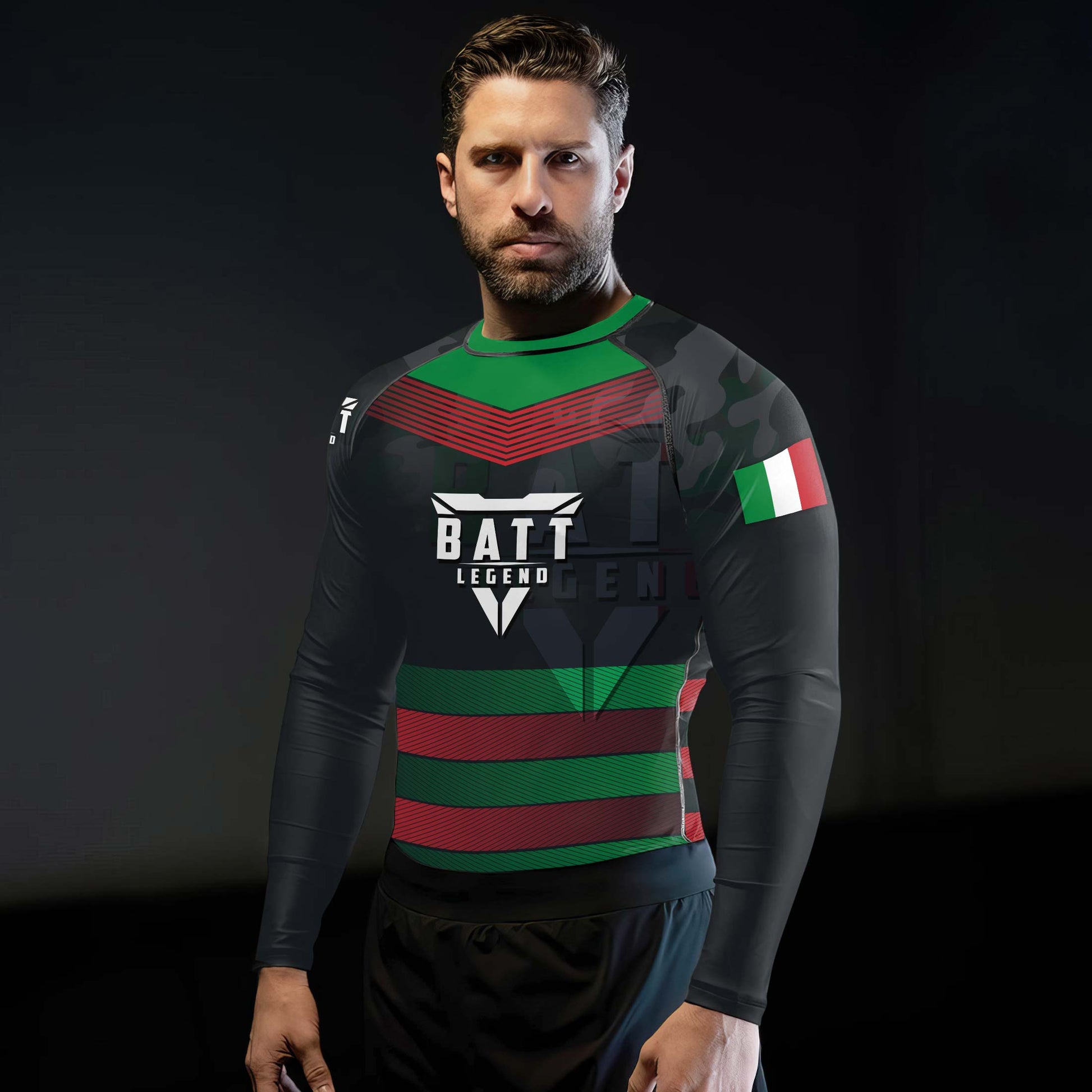 Italy Skull Fighter Rash Guard