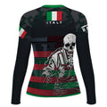 Italy Skull Fighter Rash Guard