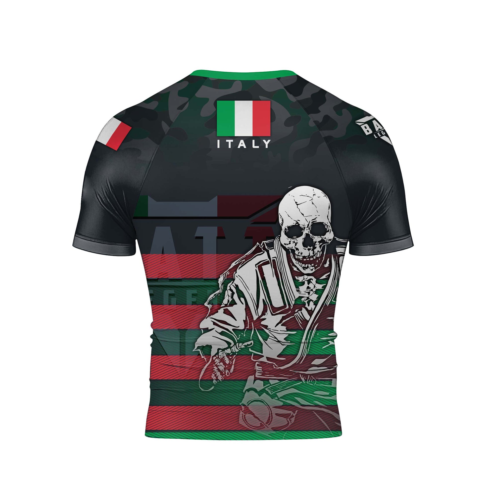 Italy Skull Fighter Rash Guard