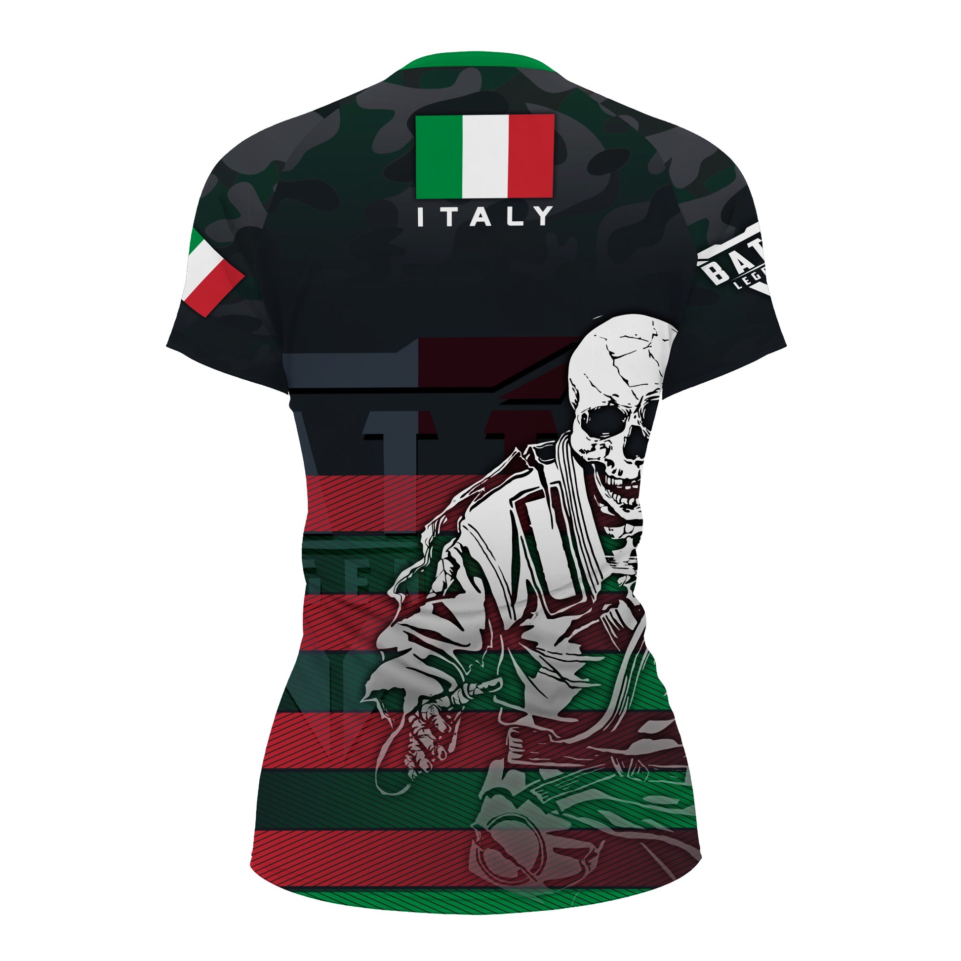 Italy Skull Fighter Rash Guard