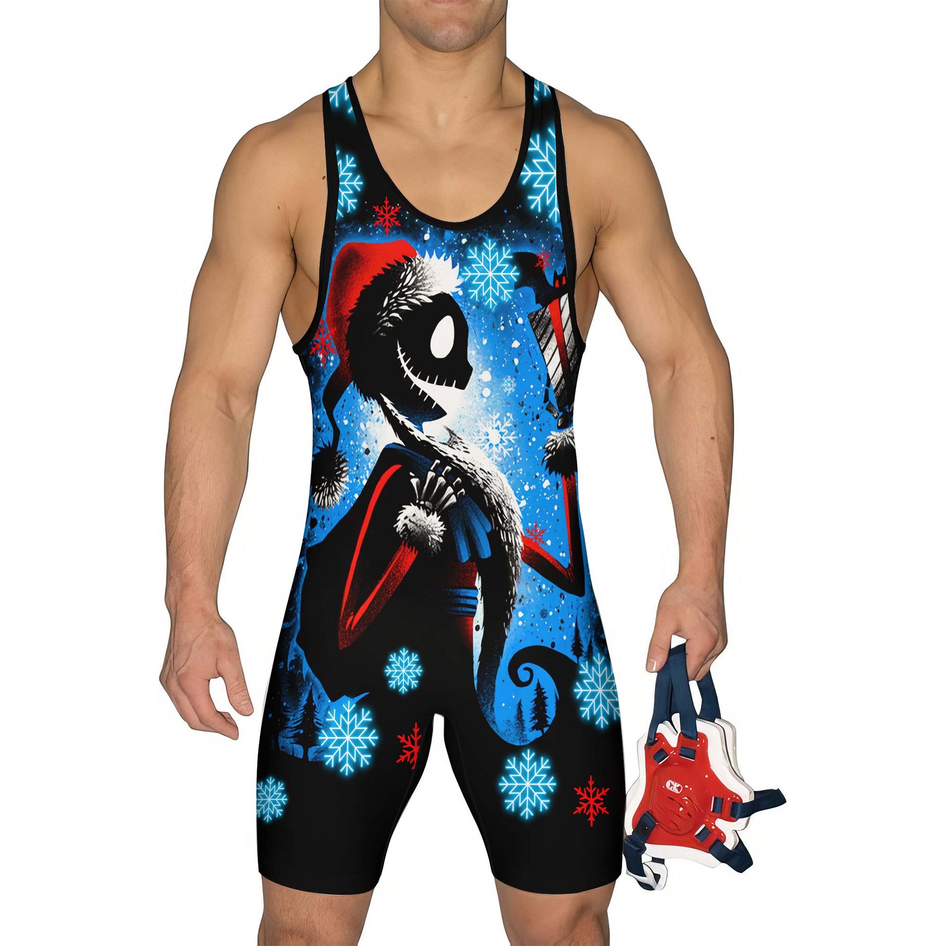 Jack Santa Claus Wrestling Singlet