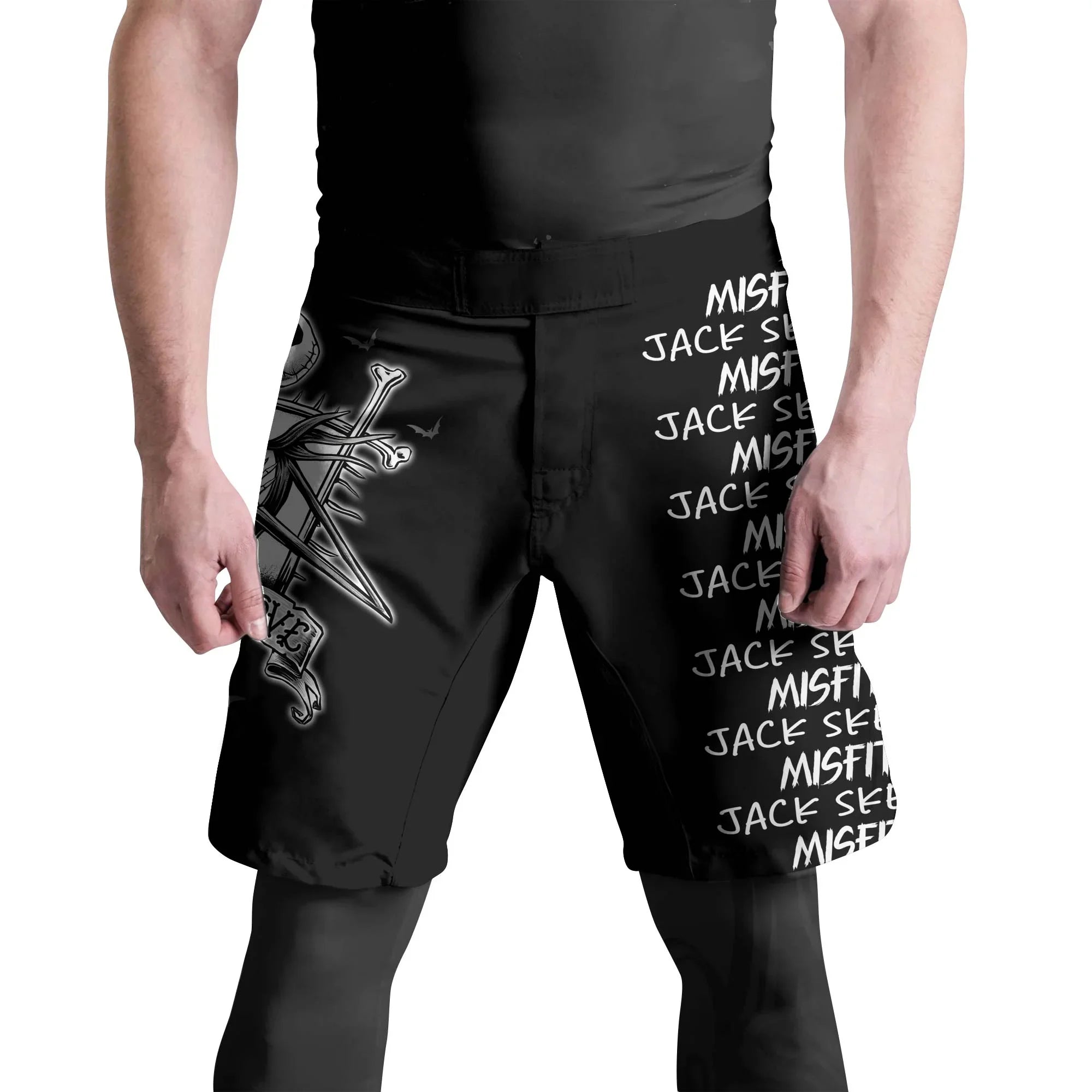 Jack Skelington Misfit Love Fight Shorts