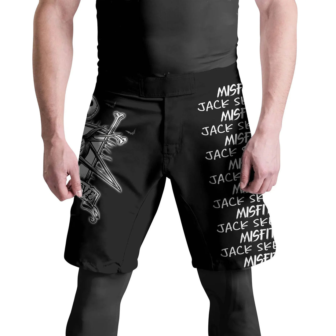 Jack Skelington Misfit Love Fight Shorts