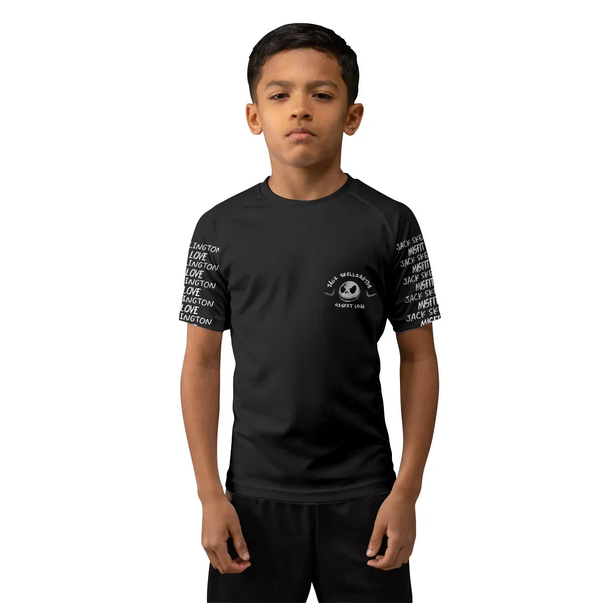 Jack Skelington Misfit Love Kids Rash Guard