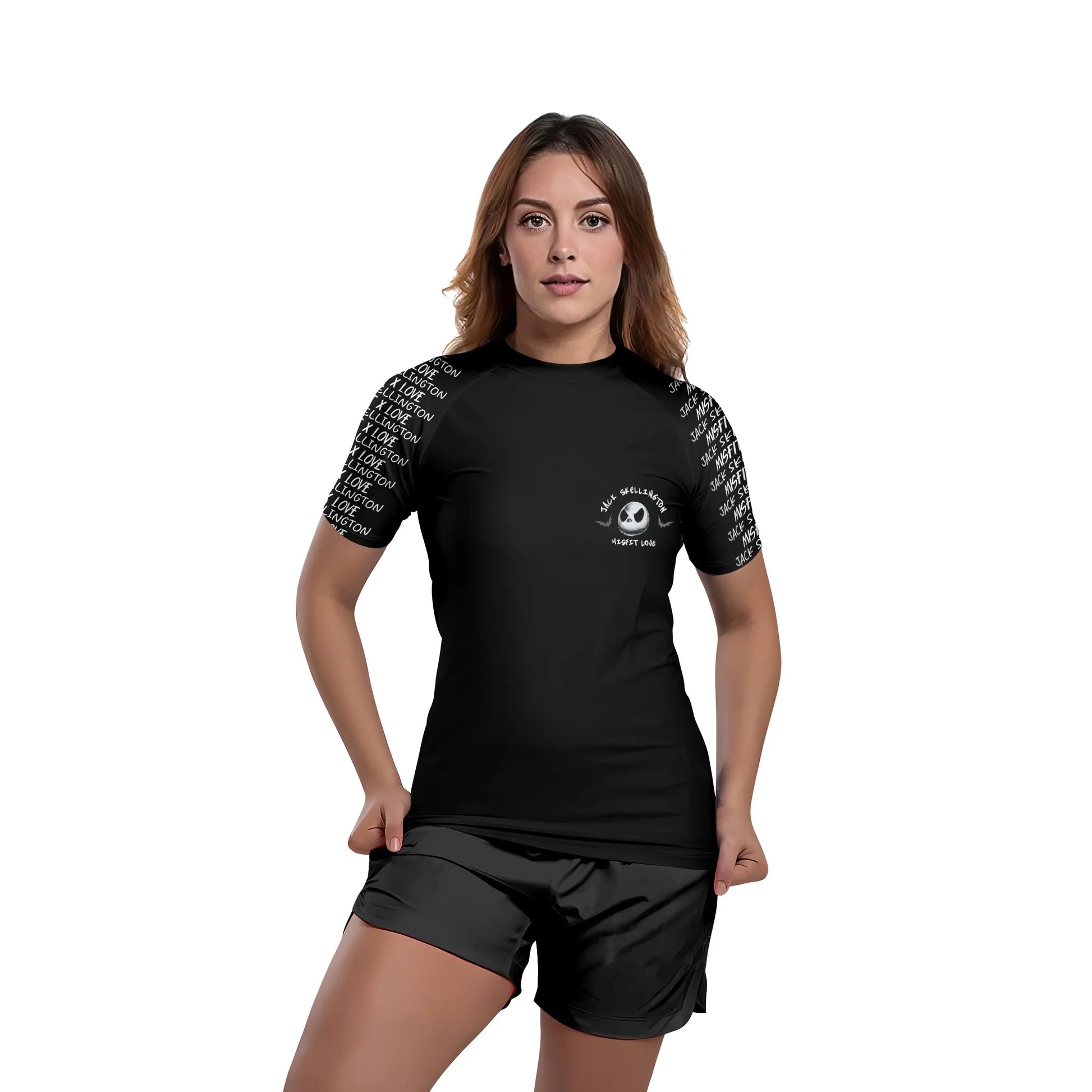 Jack Skelington Misfit Love Rash Guard