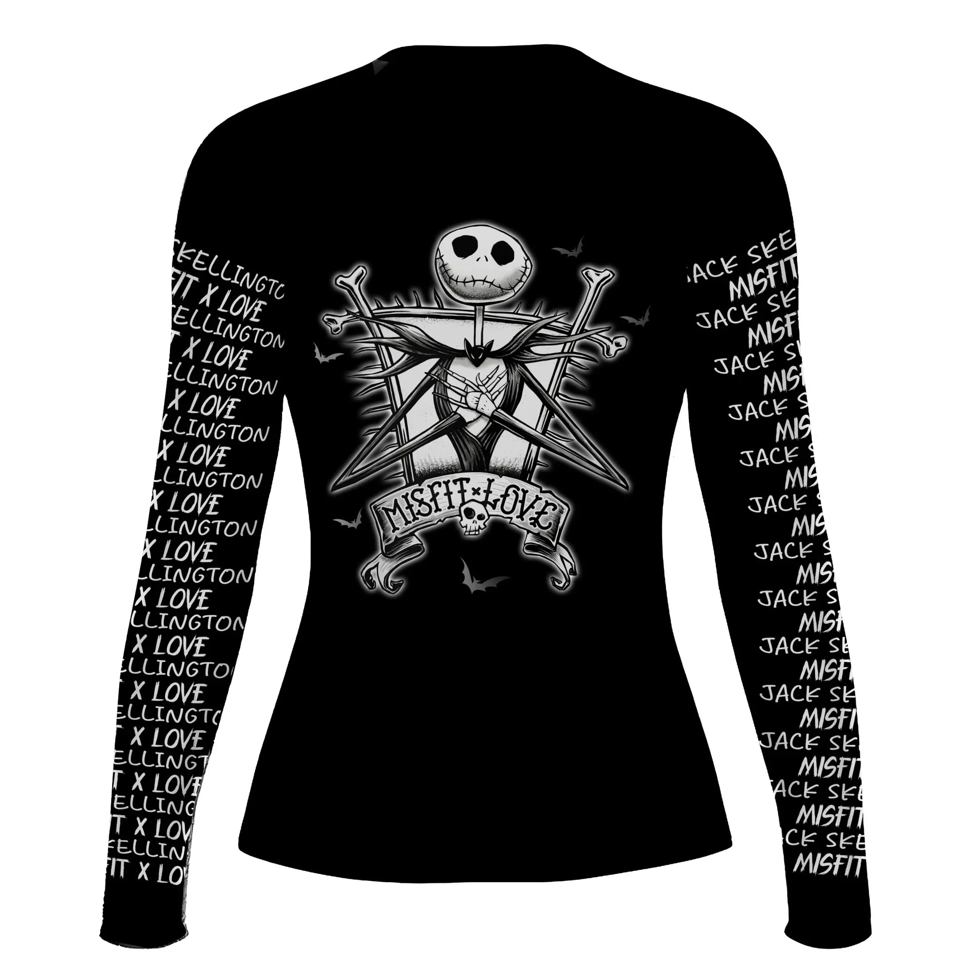 Jack Skelington Misfit Love Rash Guard