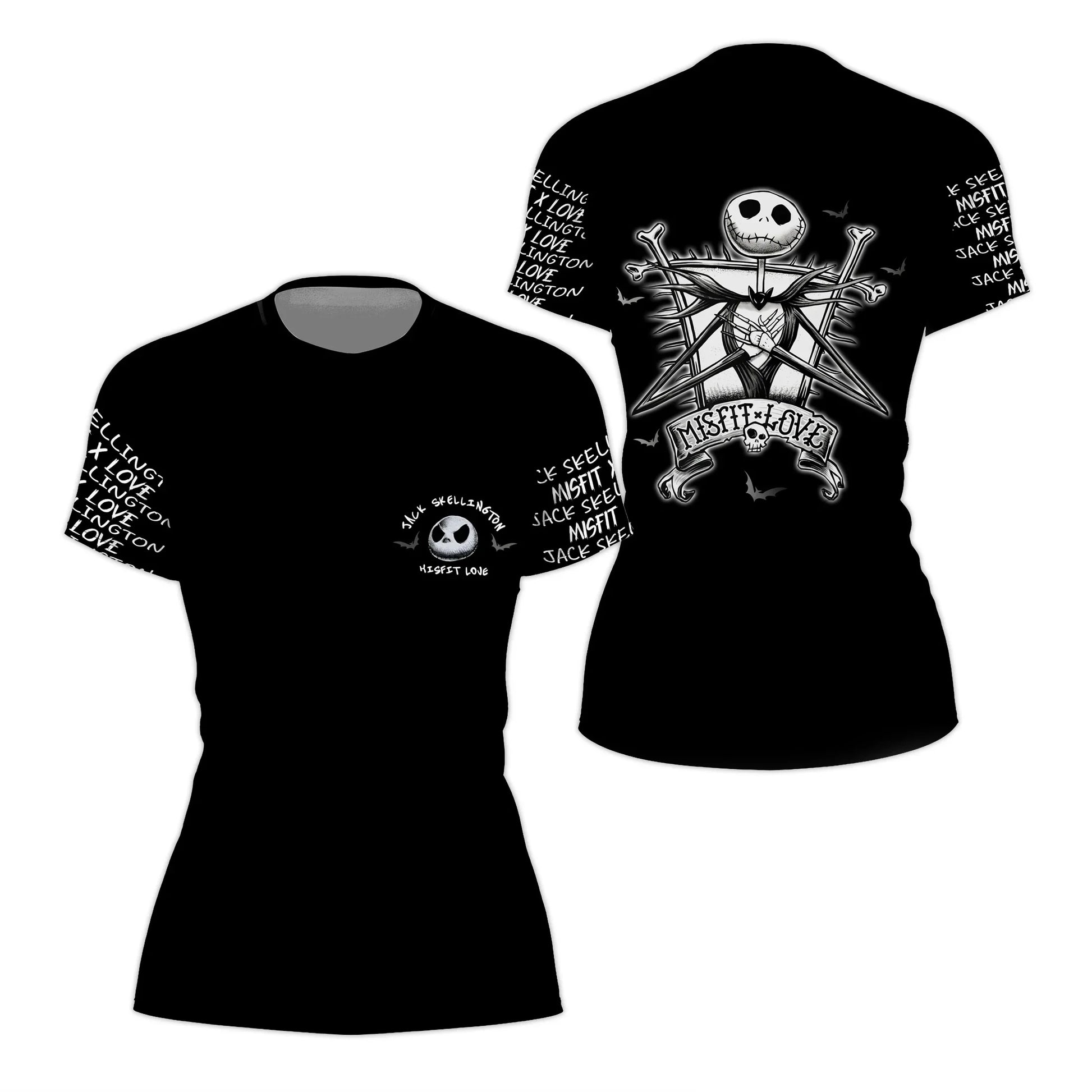 Jack Skelington Misfit Love Rash Guard