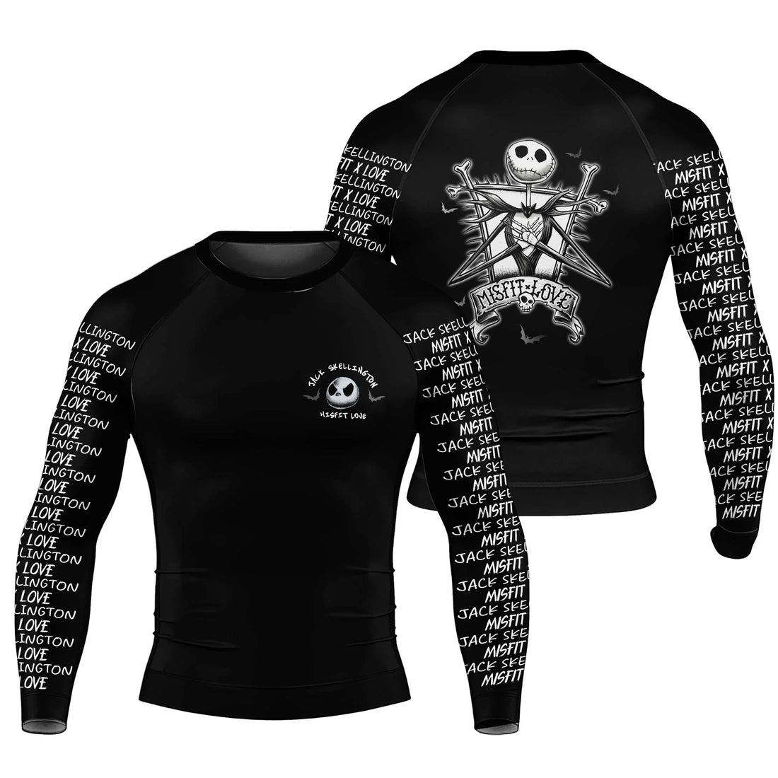 Jack Skelington Misfit Love Rash Guard