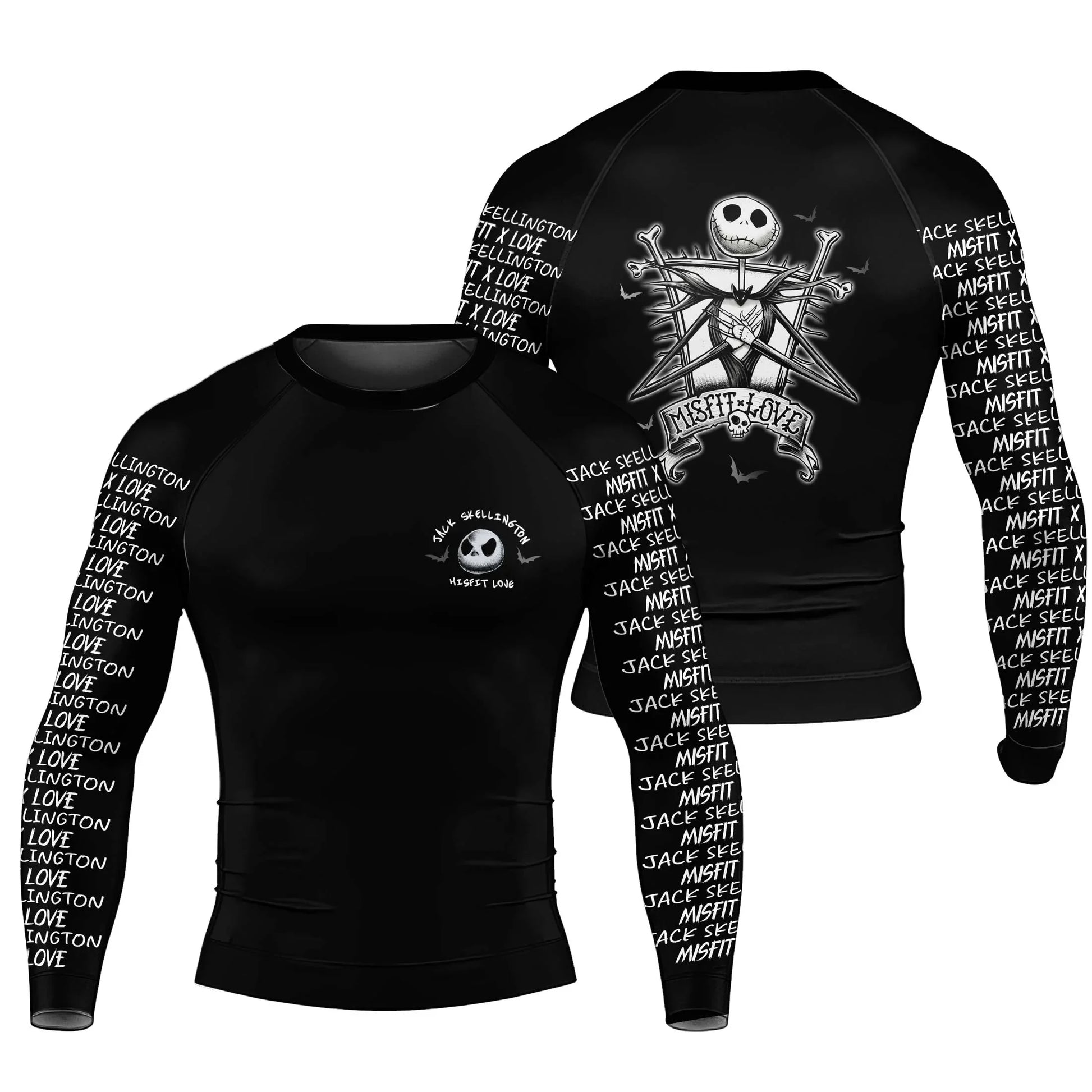 Jack Skelington Misfit Love Rash Guard