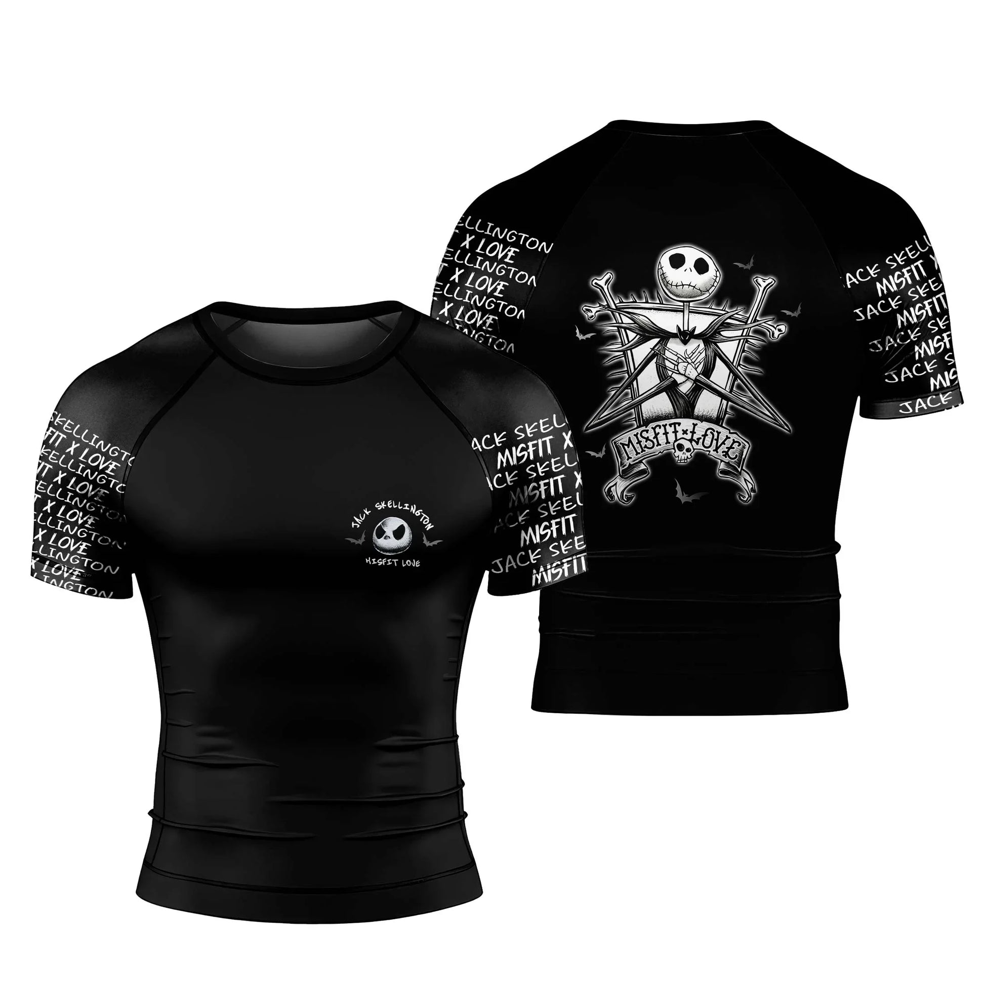 Jack Skelington Misfit Love Rash Guard
